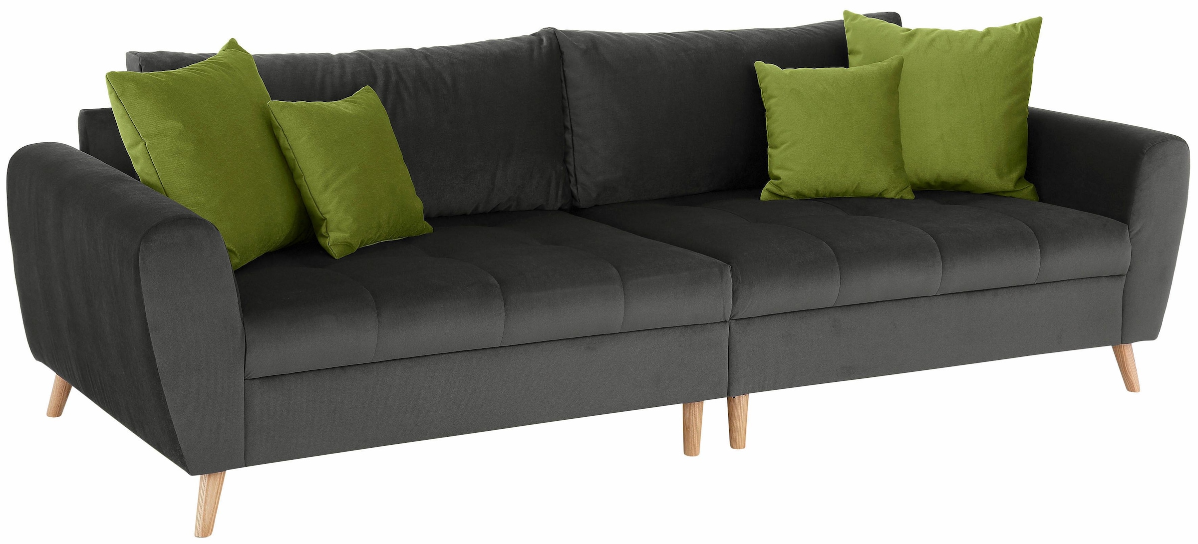 Home affaire Big-Sofa »Penelope«, feine Steppung, lose Kissen,  skandinavisches Design bestellen | BAUR