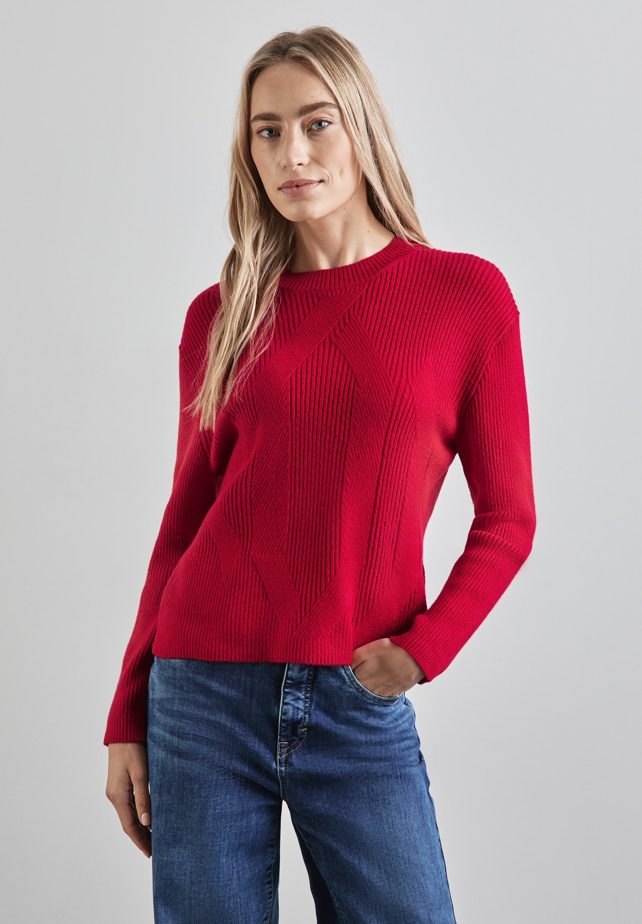 STREET ONE Strickpullover, mit Stehkragen günstig online kaufen