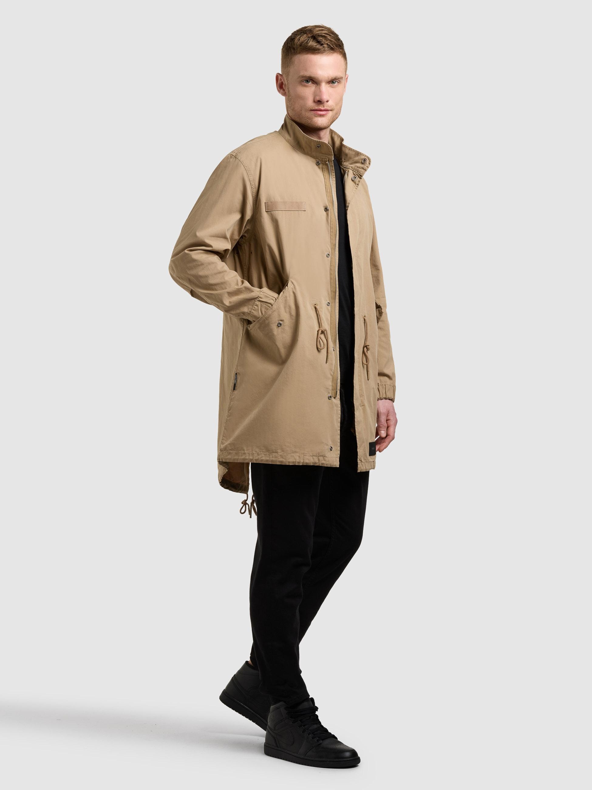 khujo Kurzmantel »Vito« Lockerer Übergangsparka mit Stehkragen