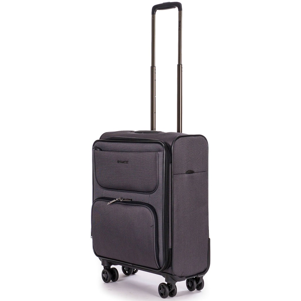 Stratic Weichgepäck-Trolley »Bendigo Light + S, black«, 4 Rollen