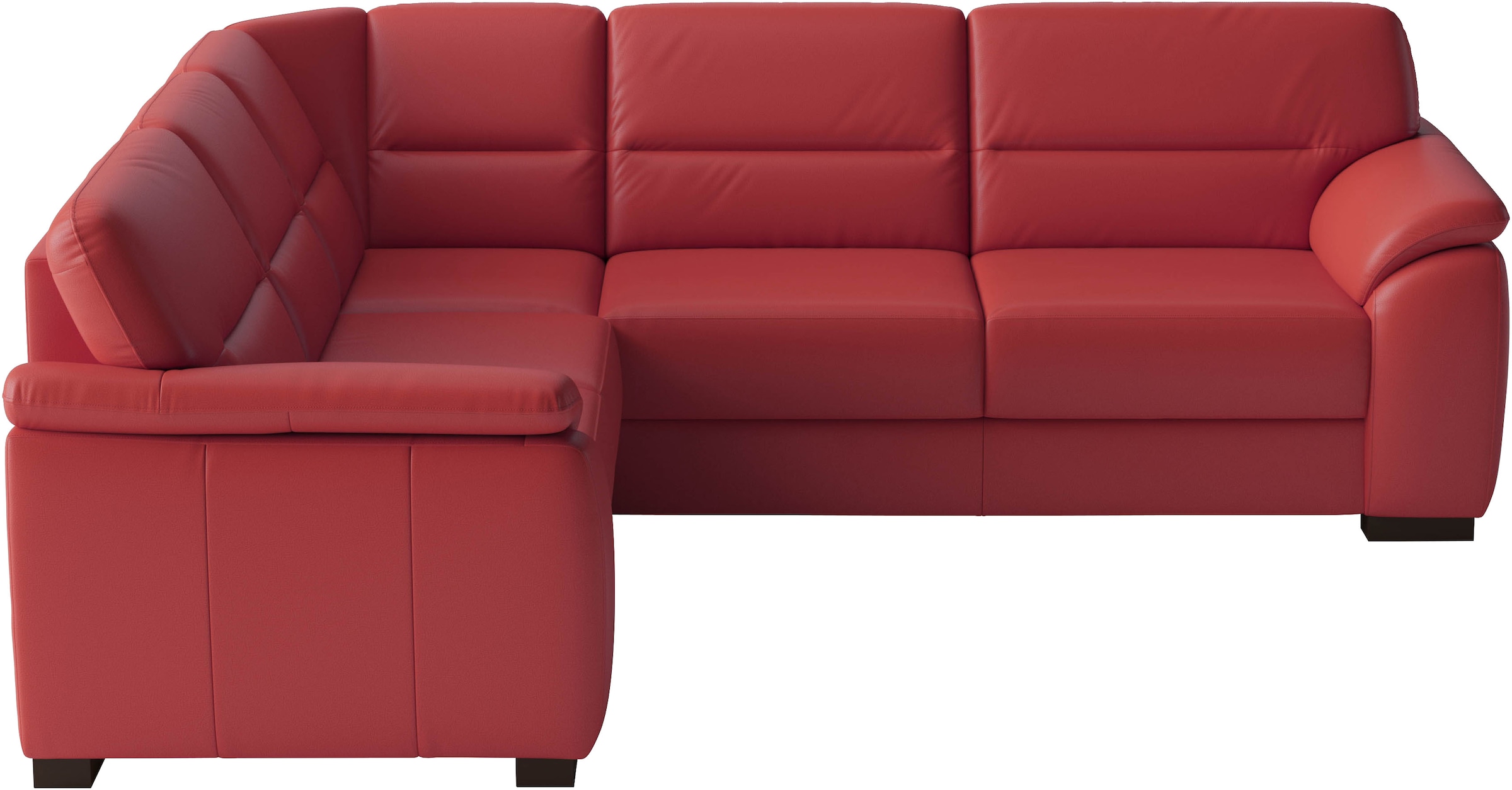 sit&more Ecksofa "Montego Leder, L-Form, B: 255cm" wahlweise mit Schlaffunktion und Schubkasten