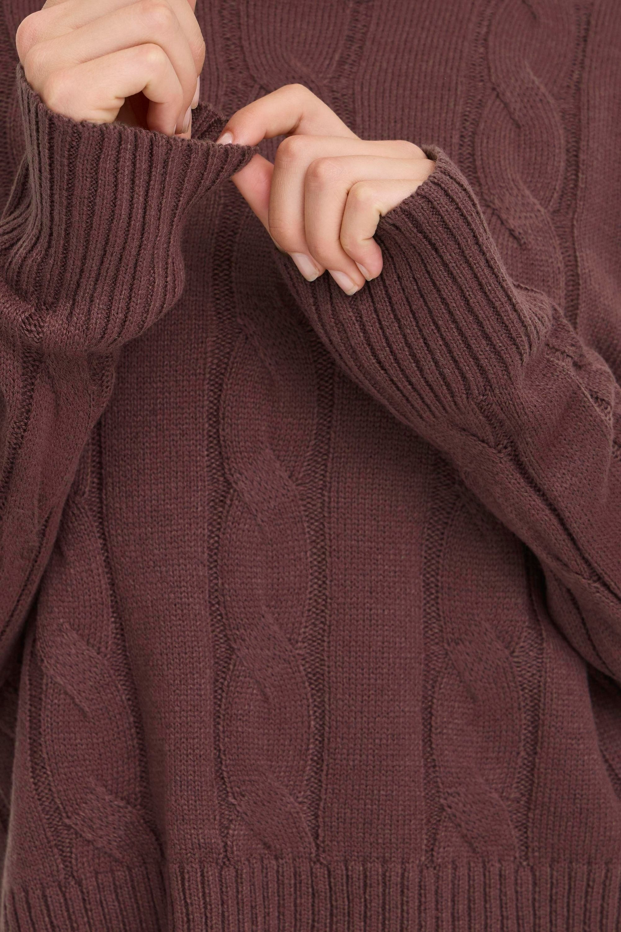 OXMO Strickfleece-Pullover »Strickpullover OXFKIMNI«