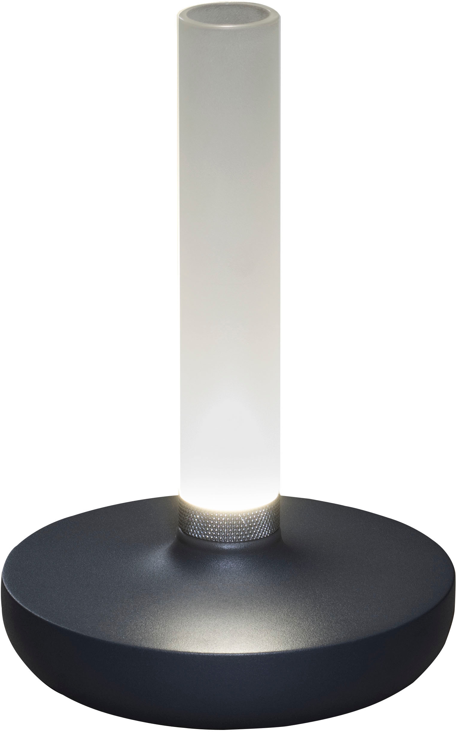 KONSTSMIDE LED Tischleuchte »Biarritz«, Biarritz USB-Tischvase dunkelgrau, 1800/2700/4000K, dimmbar