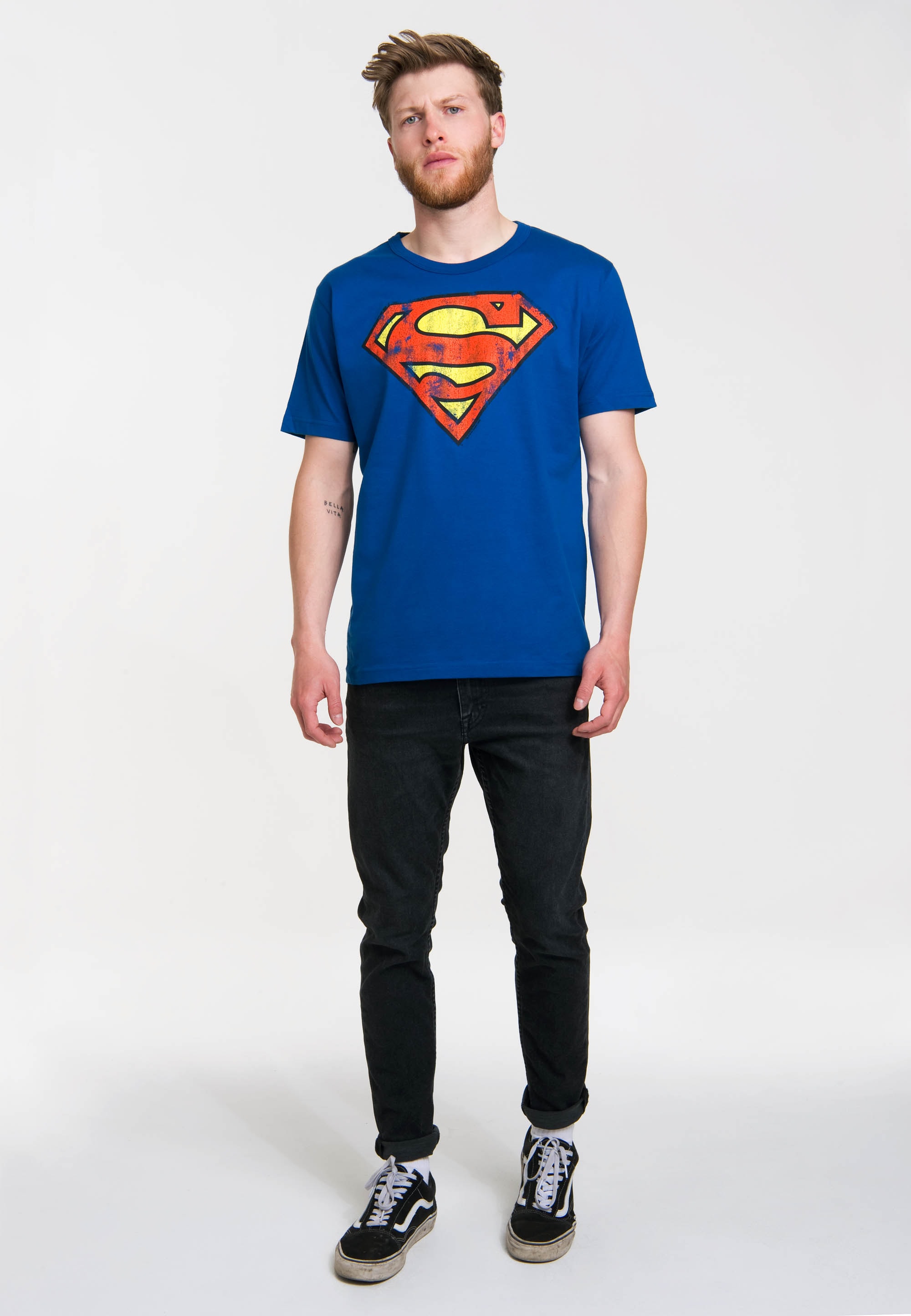 LOGOSHIRT T-Shirt »Superman«, mit coolem Frontprint ▷ für | BAUR