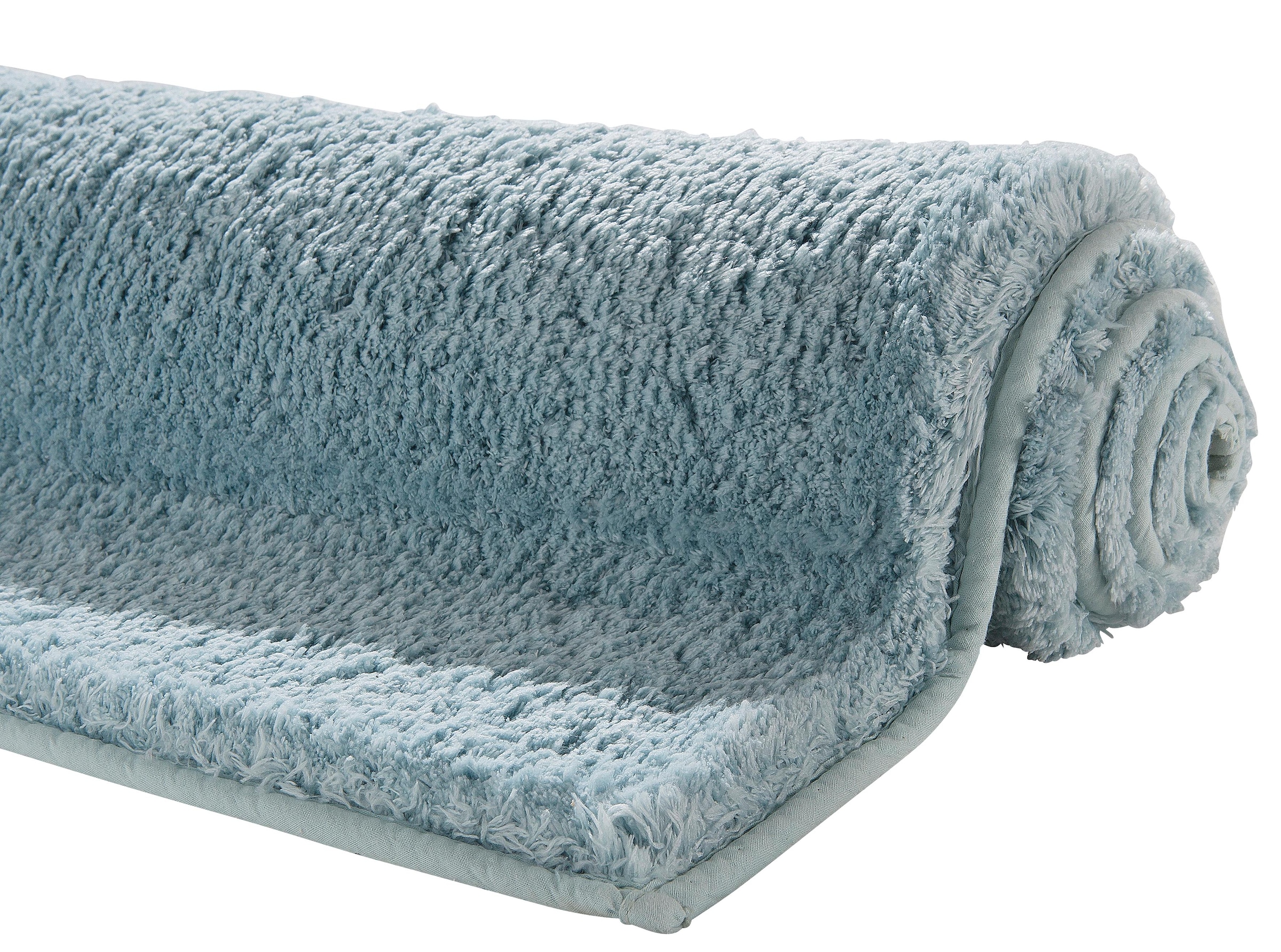 my home Badematte »Jos, Badvorleger, Badezimmer Teppich«, rutschhemmend beschichtet, fußbodenheizungsgeeignet-schnell trocknend, Badematten in Pastell-Farben, Badteppich als 3 teiliges Set erhältlich