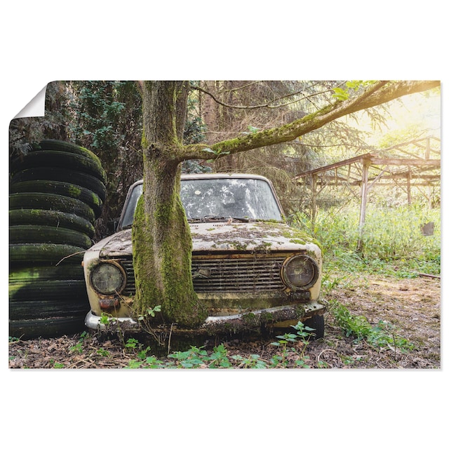 Artland Wandbild »Lost Places - Rostlaube Lada- verlassen«, Auto, (1 St.),  als Alubild, Leinwandbild, Wandaufkleber oder Poster in versch. Größen  kaufen | BAUR