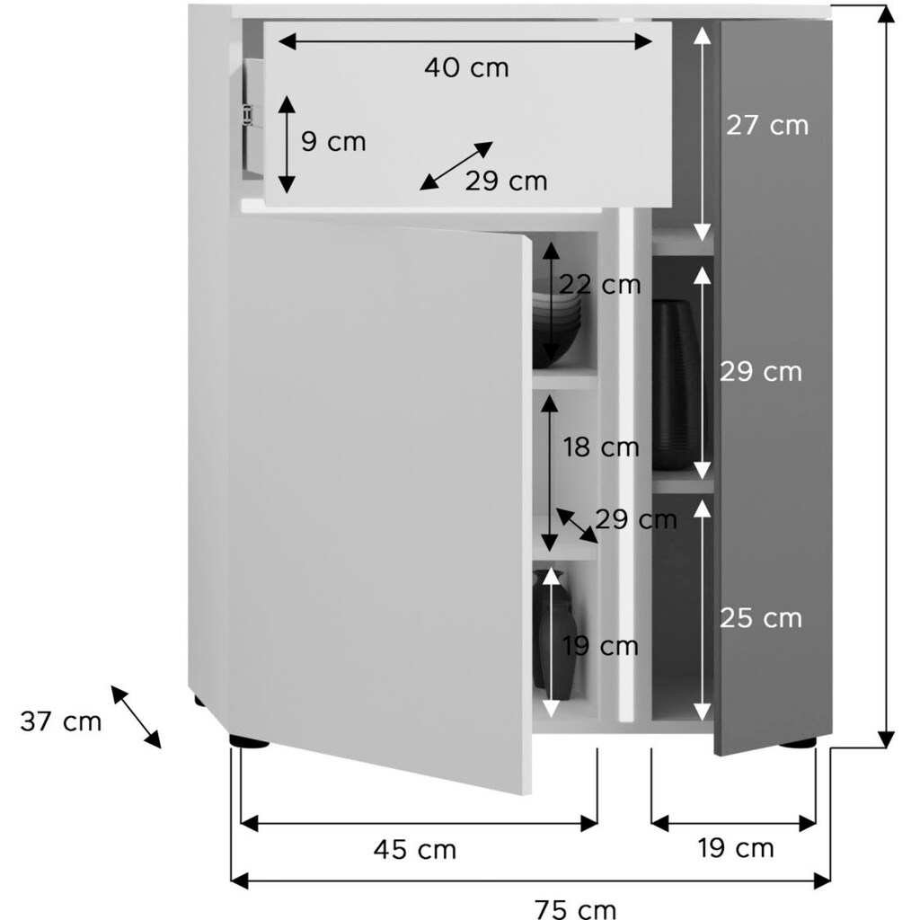 INOSIGN Garderoben-Set »Gravit«, (4 St.)