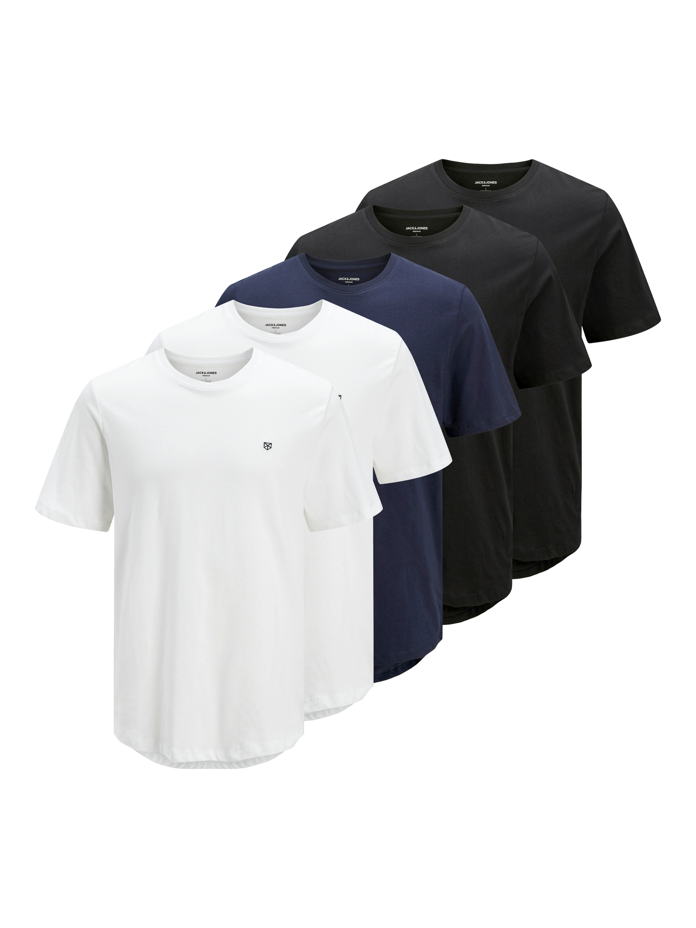 Jack & Jones Rundhalsshirt "JPRBLABRODY TEE SS CREW NECK 5PK MP", 5 Stk. günstig online kaufen