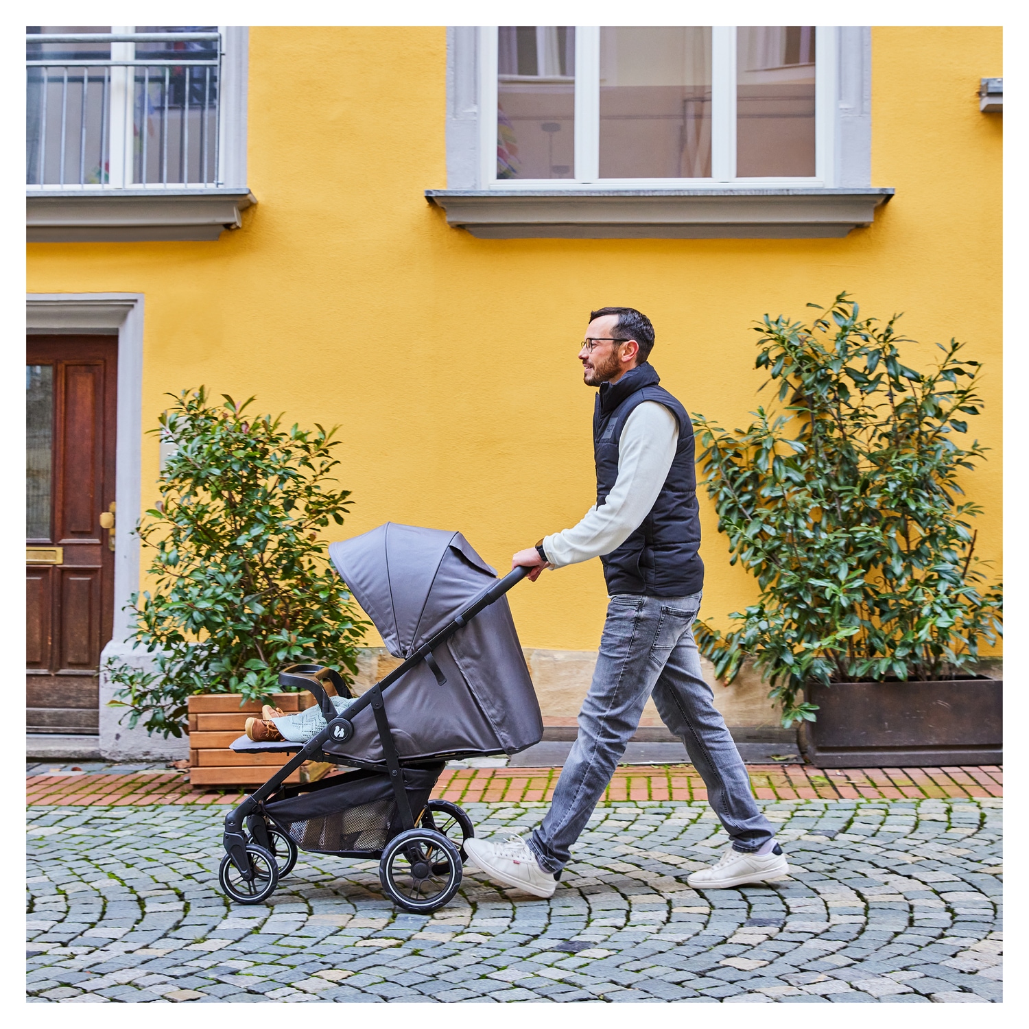 Hauck Kinder-Buggy »Shop N Care, Dusty Blue«, 22 kg, bis 22 kg belastbar; kompatibel mit Babyschale