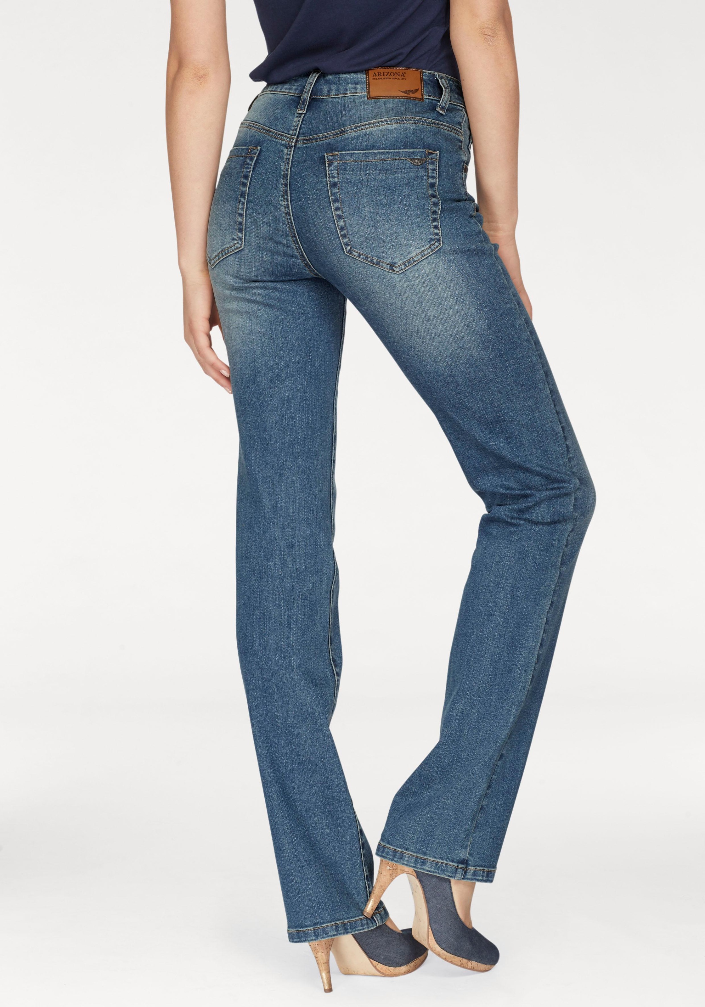 Arizona Gerade Jeans "Curve-Collection" hohe Leibhöhe, rinsed Waschung, cle günstig online kaufen