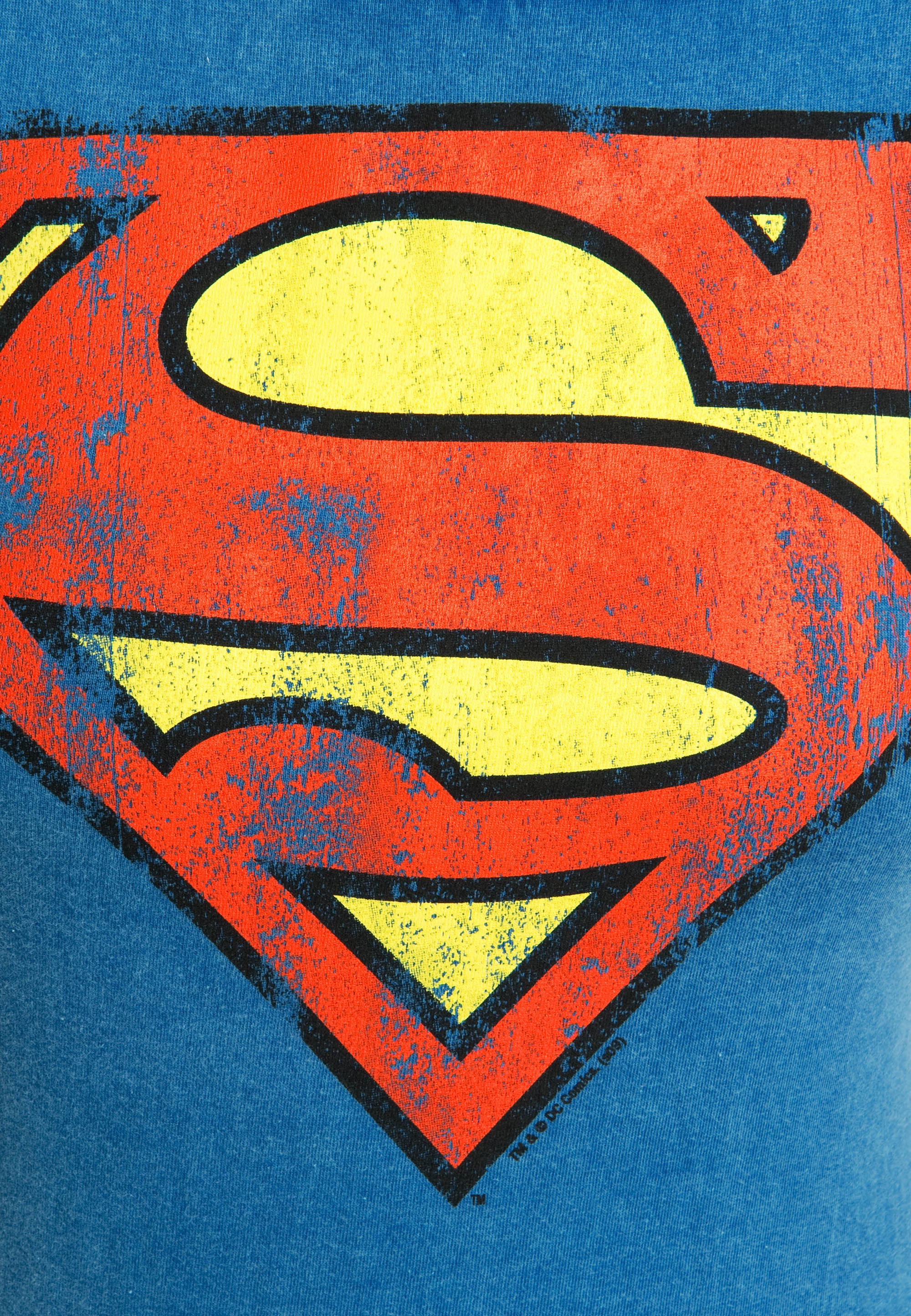 LOGOSHIRT T-Shirt »Superman«, mit coolem Vintage-Print