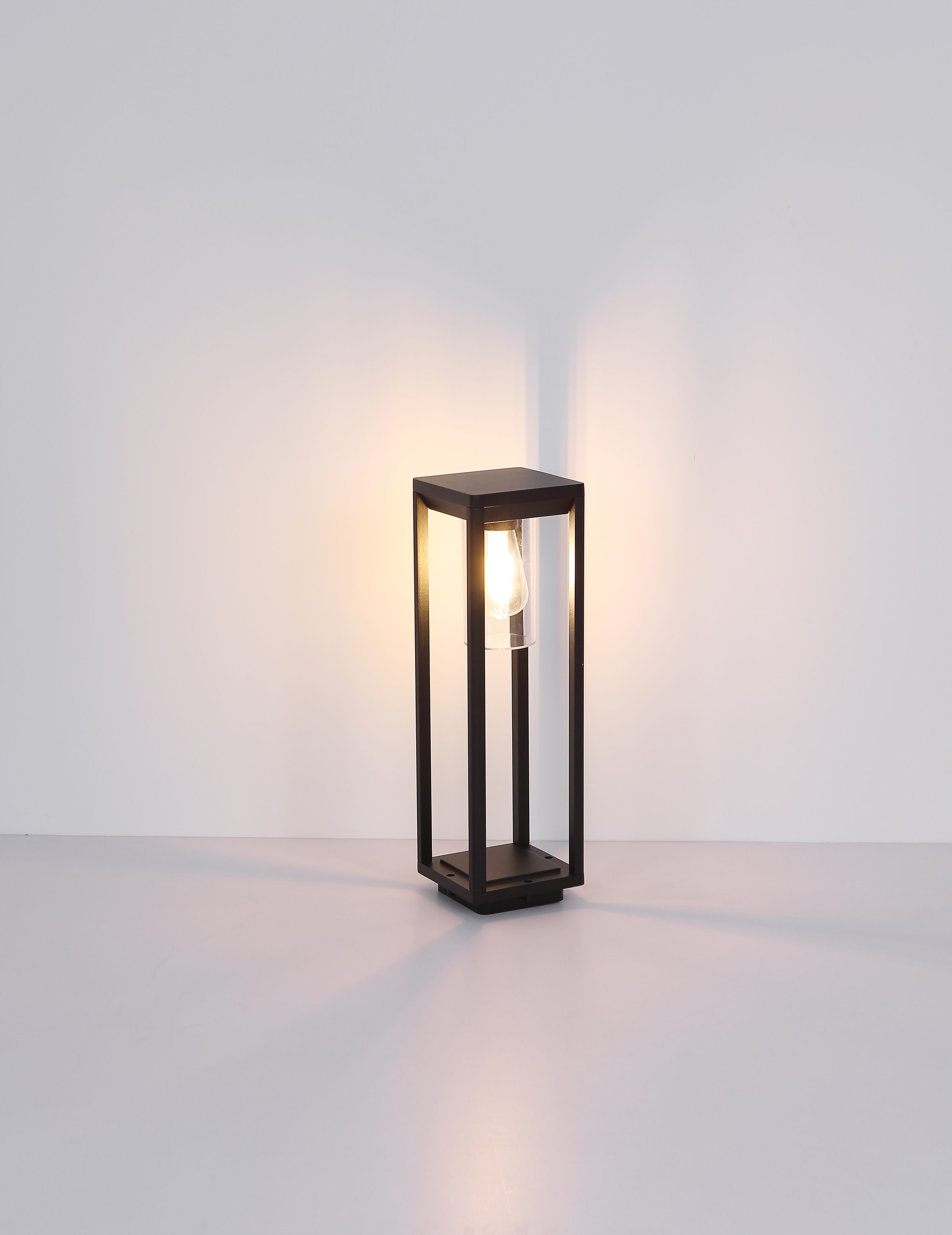 GLOBO LIGHTING Außen-Stehlampe »CANDELA« E27 1 Stk. Außenleuchte Schwarz, Sockelleuchte, IP44, E27 LED 15W