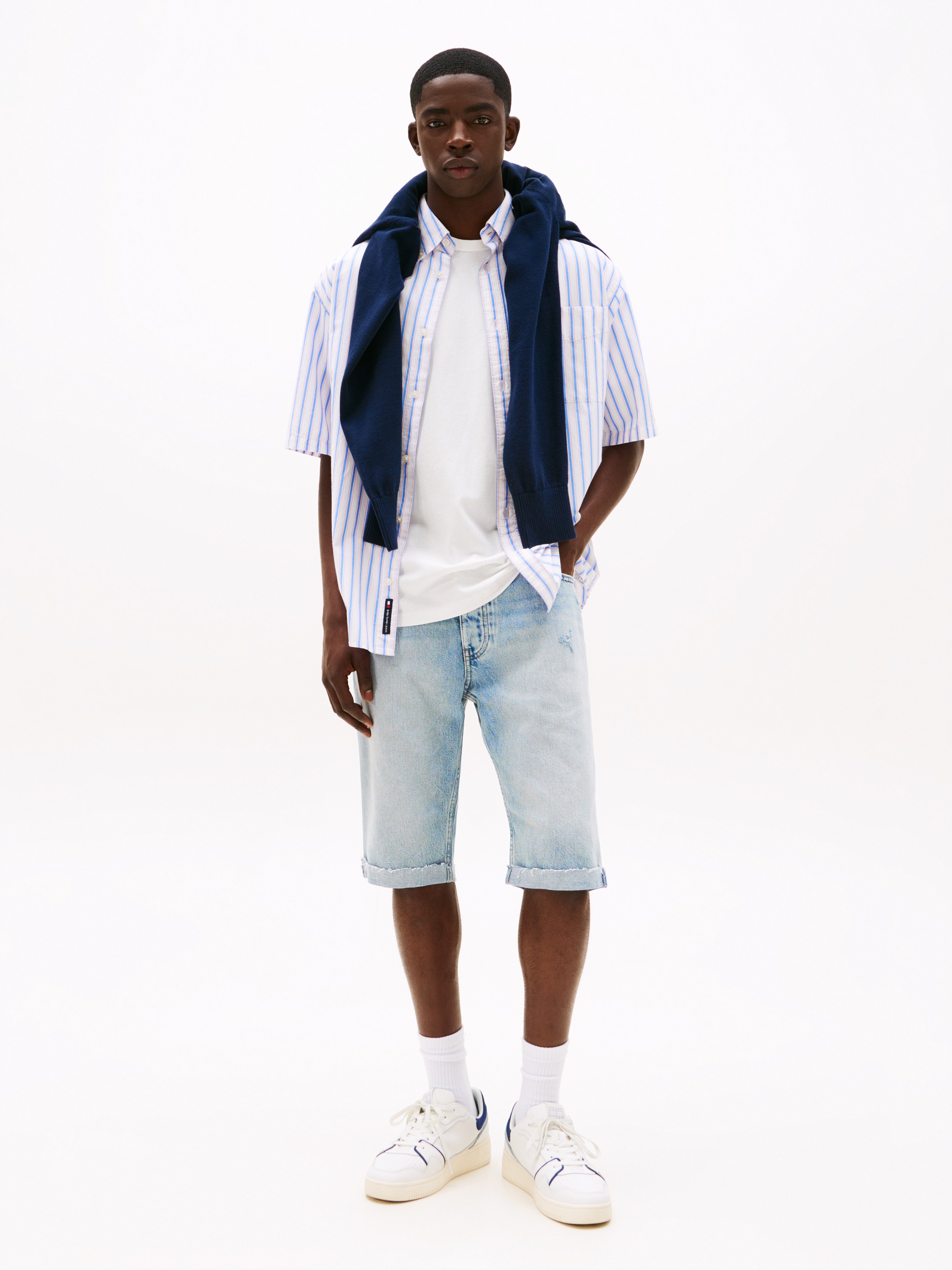 Thumbnail - Tommy Jeans Jeansshorts "RYAN SHORT CBF" Mit Gürtelschlaufen