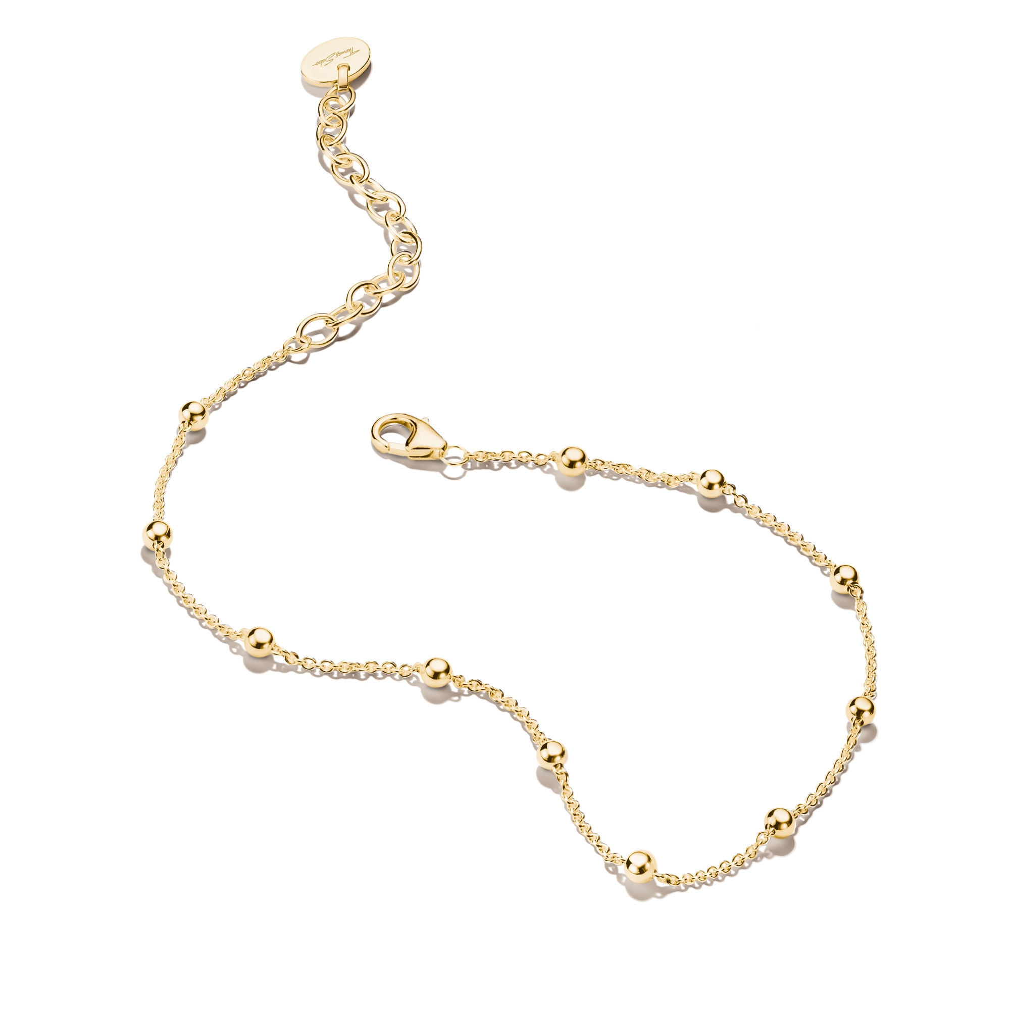 THOMAS SABO Fußkette »Fußkettchen mit Goldfinish«