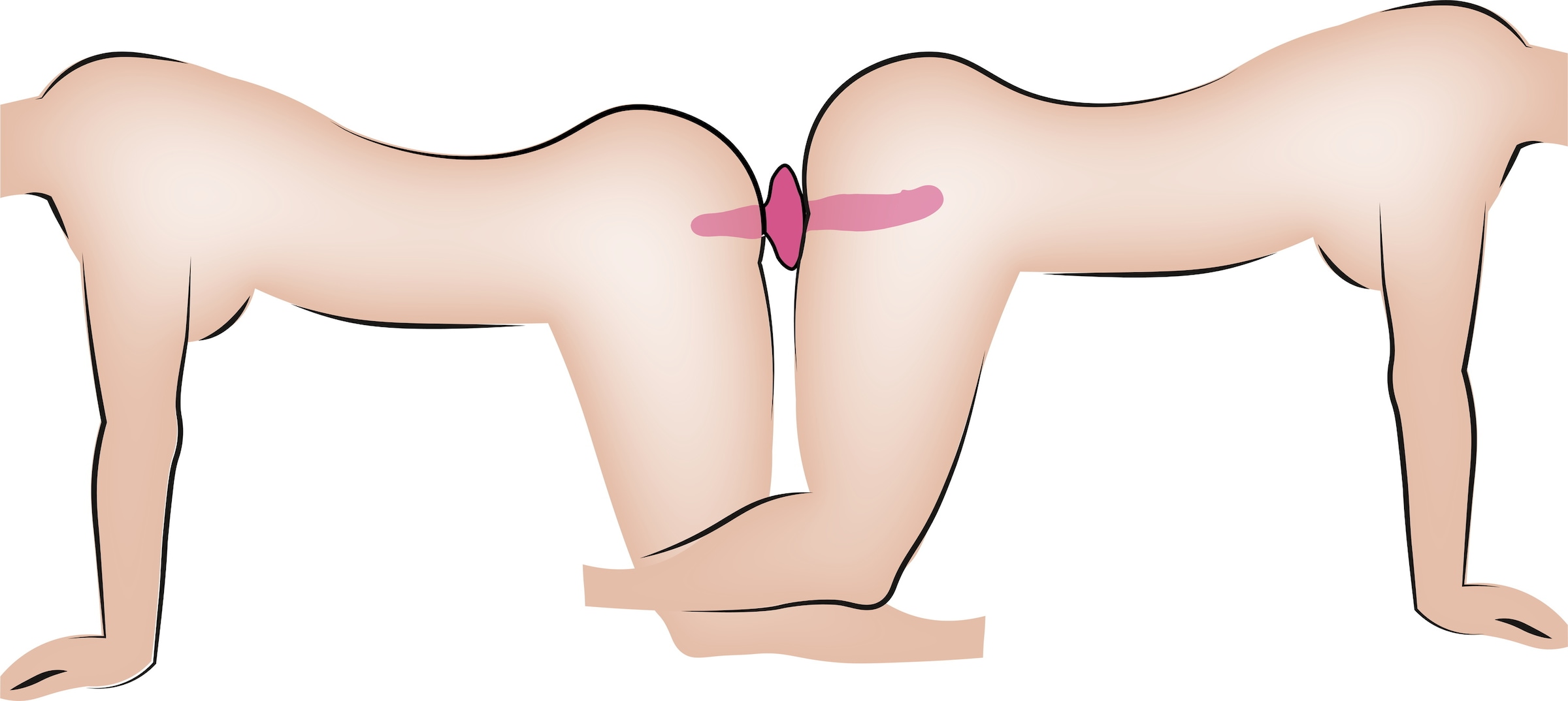 coup!es choice Vibrator »Doppelvibrator 2in1 Vibrator + Butt Plug«