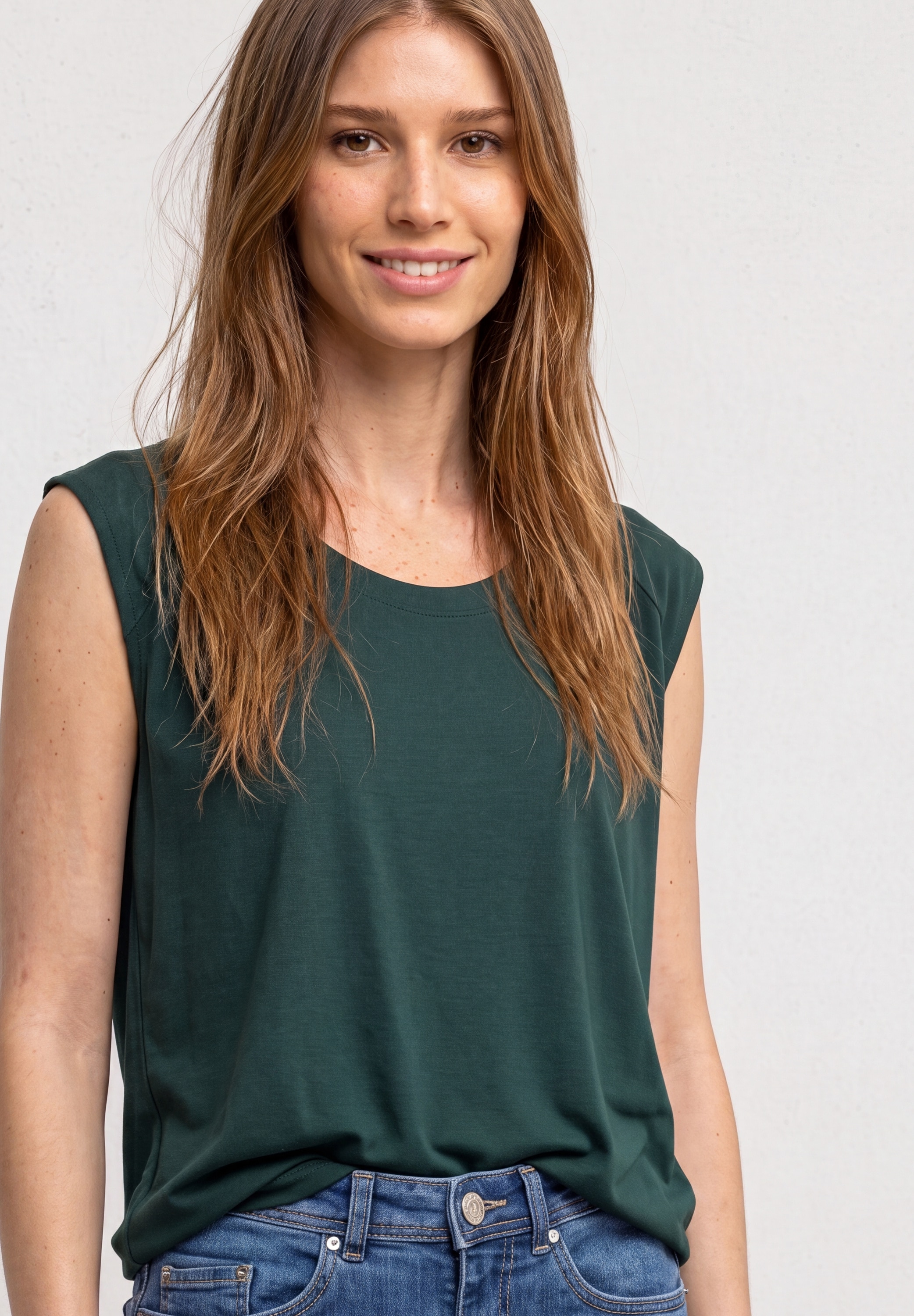 STREET ONE Shirttop aus stretchigem Viskosematerial