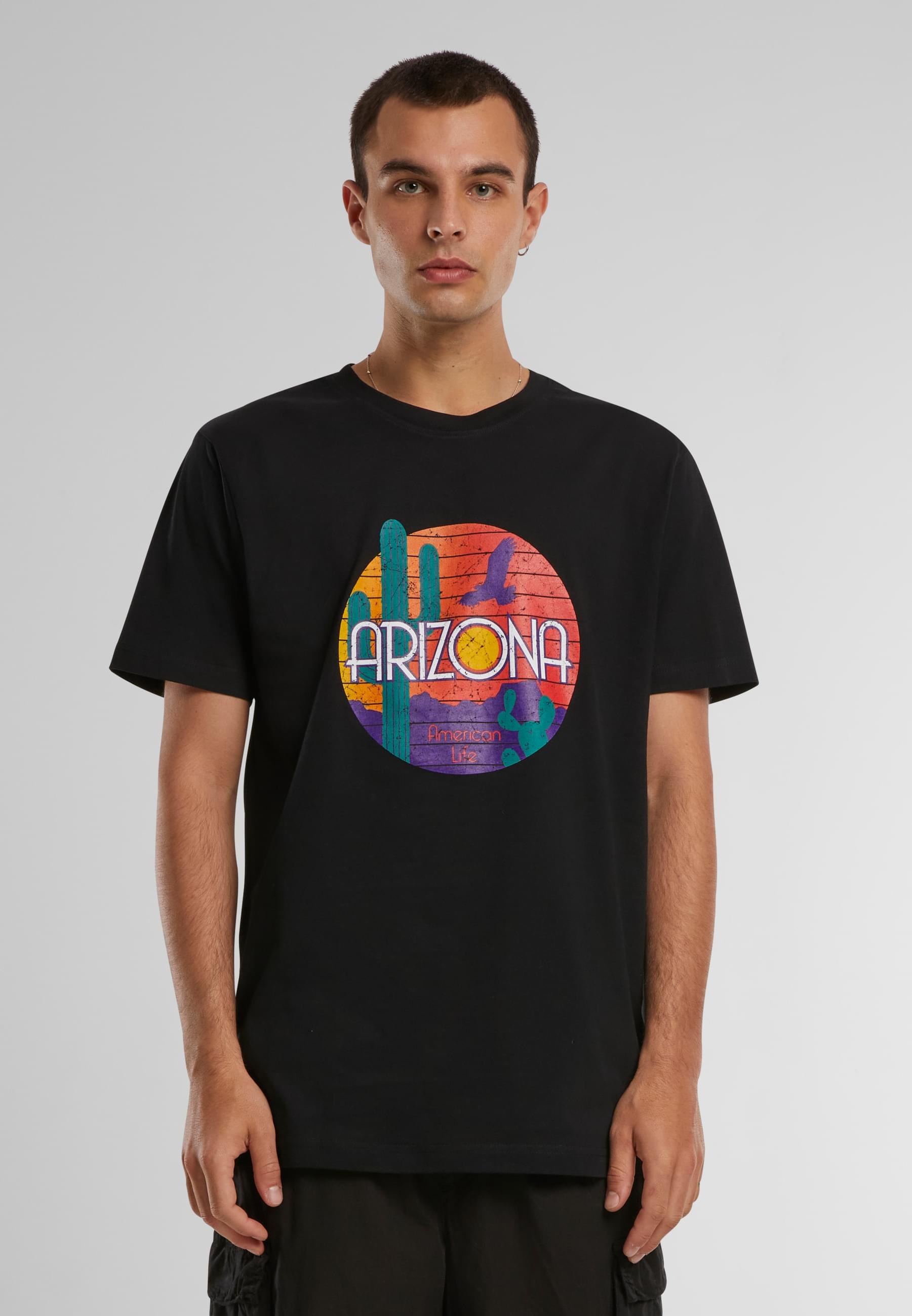 MisterTee T-Shirt »MisterTee Herren American Life Arizona Tee«, (1 tlg.)