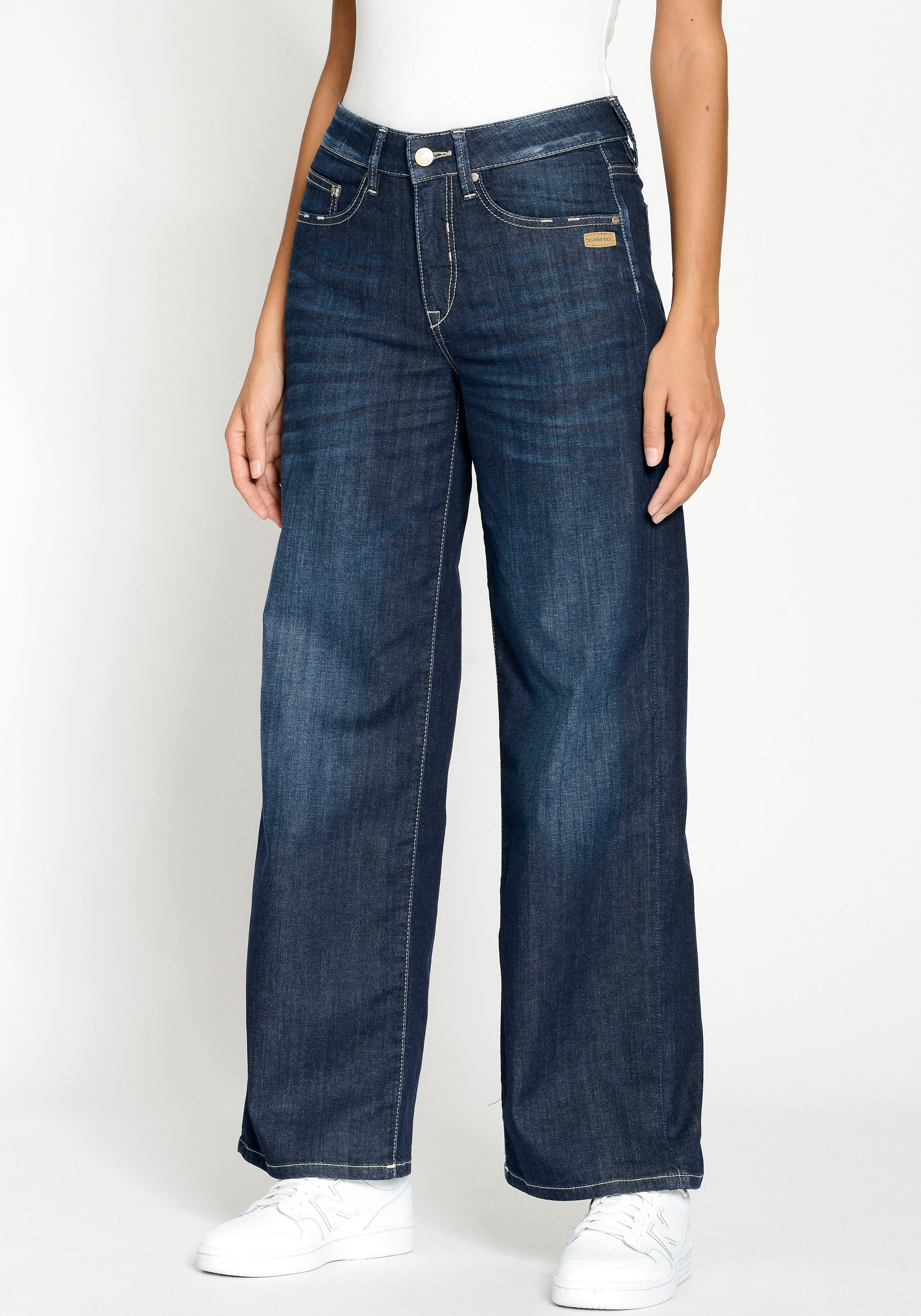 GANG Weite Jeans "94CARLOTTA", weiter Fit im bodenlangen Palazzo-Style günstig online kaufen