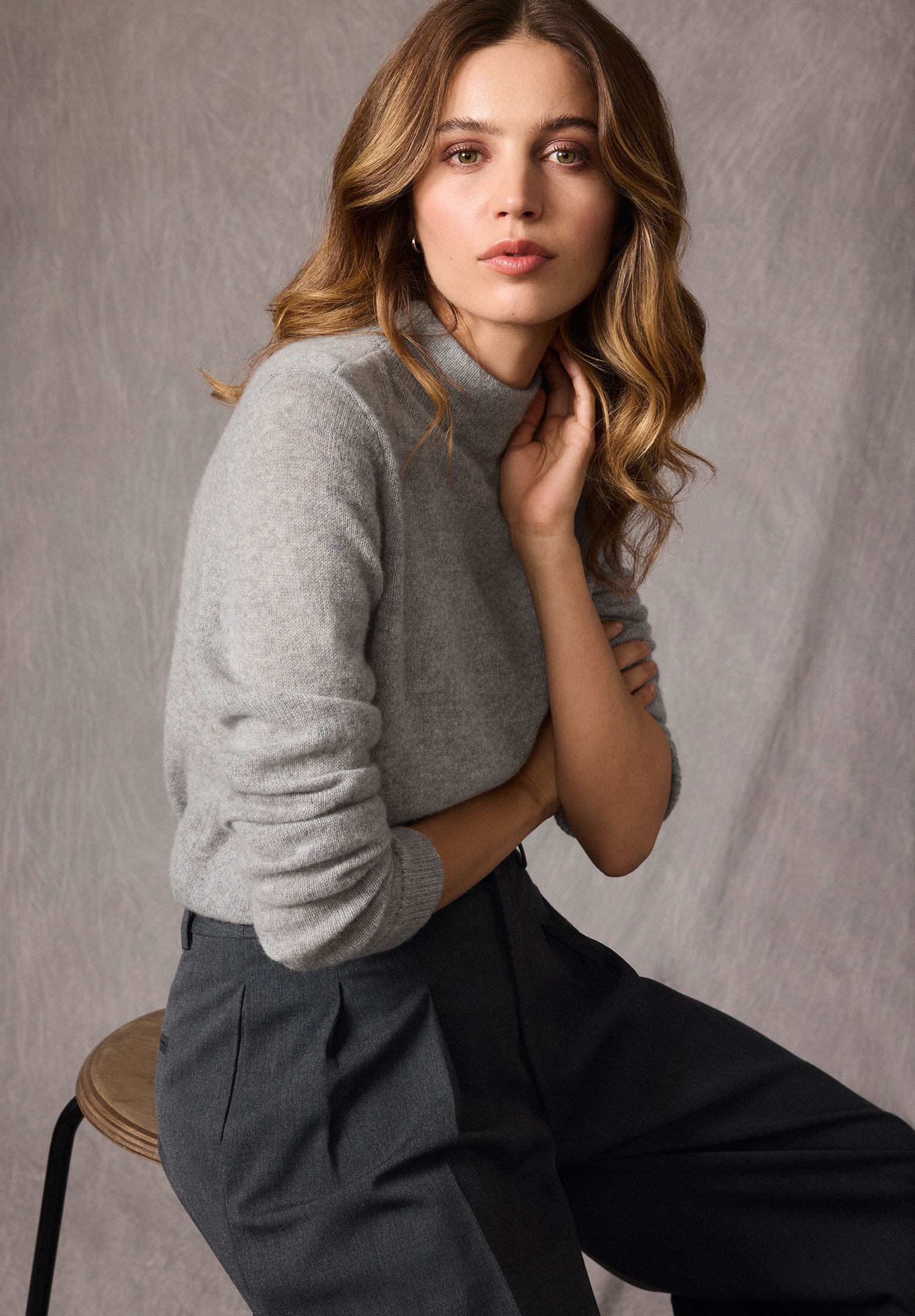 Betty Barclay Strickpullover »Betty Barclay Damen Kaschmir-Pullover mit Stehkragen«, (1 tlg.)