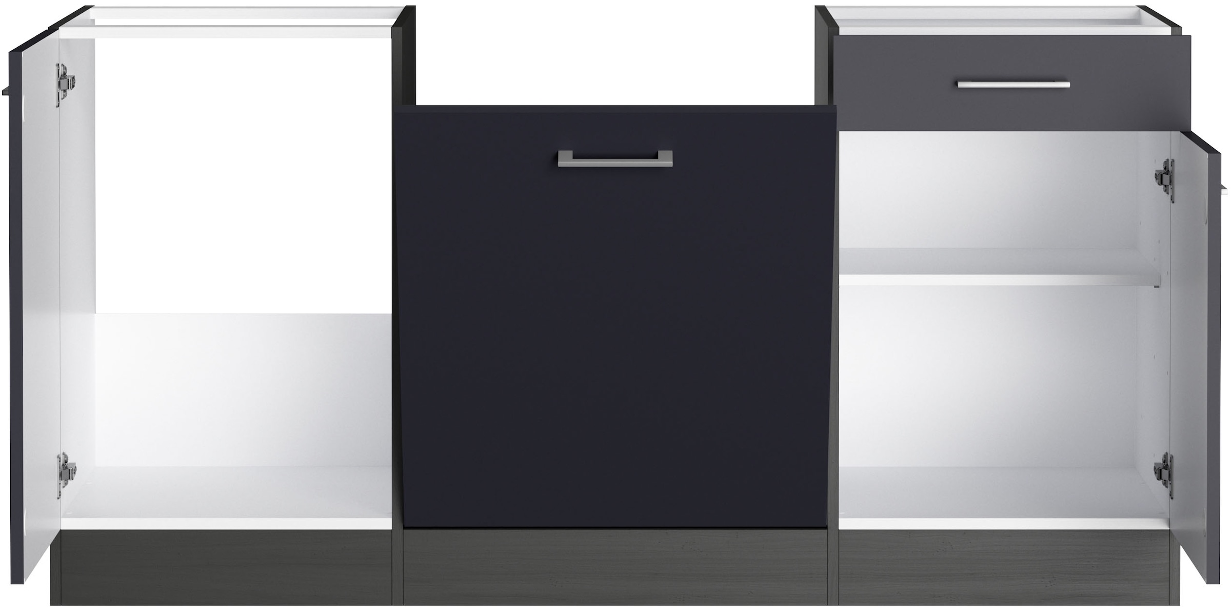 KOCHSTATION Winkelküche »KS-Milan« Stellbreite 220/220 cm, viel Stauraum, wahlweise mit E-Geräten