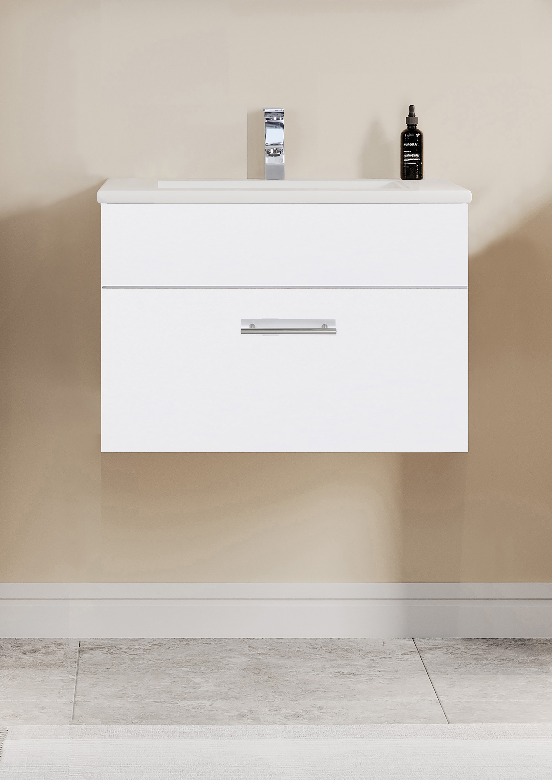 welltime Waschtisch "Trento Light mit Keramik-Auflagebecken", 1 feste Blend günstig online kaufen