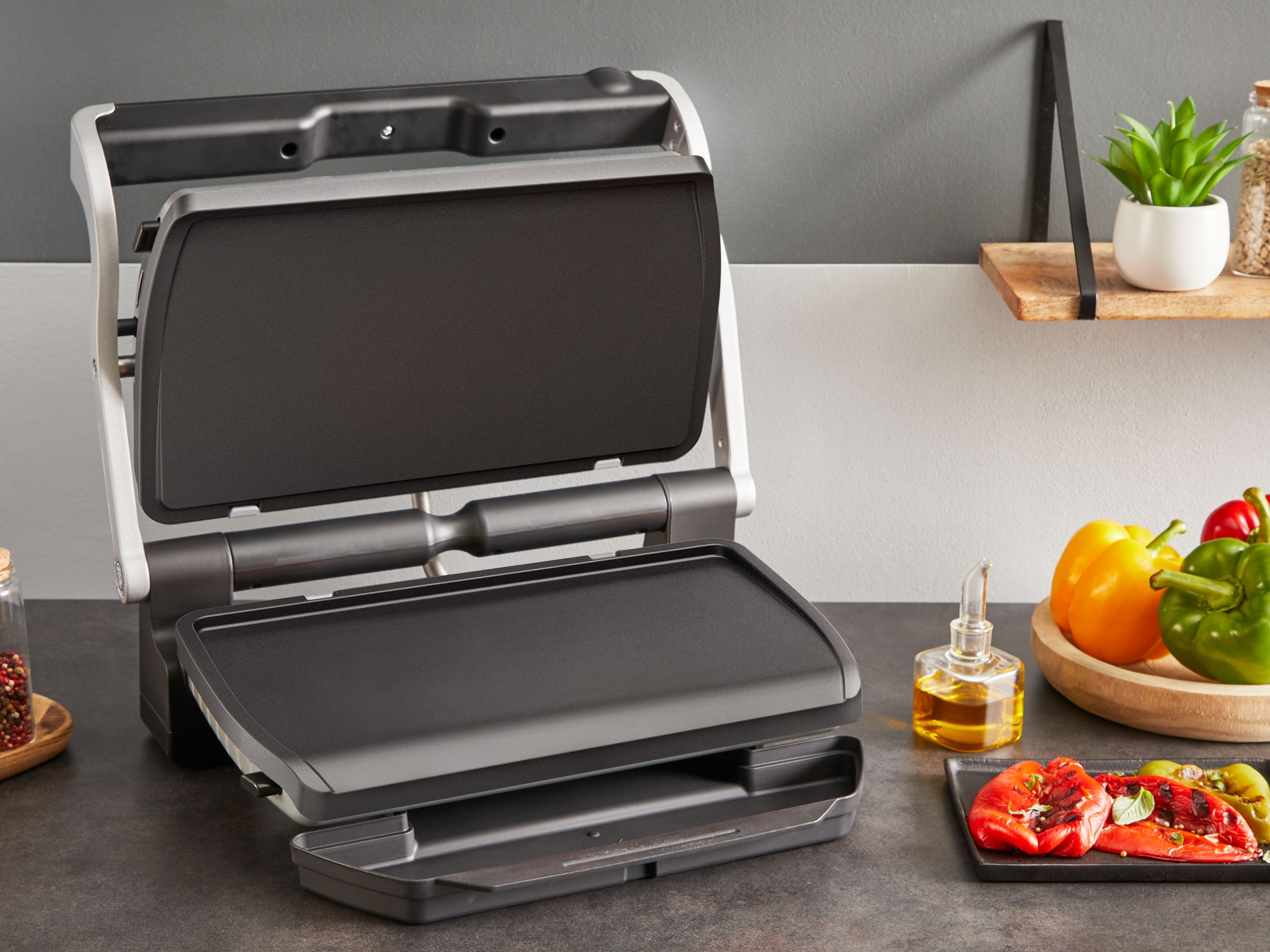 Tefal Backblech "XA7298 OptiGrill" Aluminium Set, Plancha-Platten XL, für e günstig online kaufen