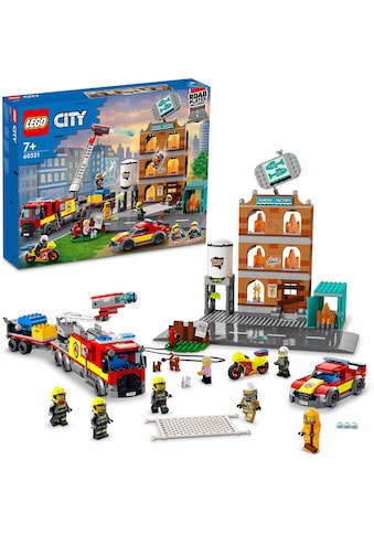 LEGO® Konstruktionsspielsteine »Feuerwehreinsatz mit Löschtruppe (60321), LEGO® City«,... kaufen