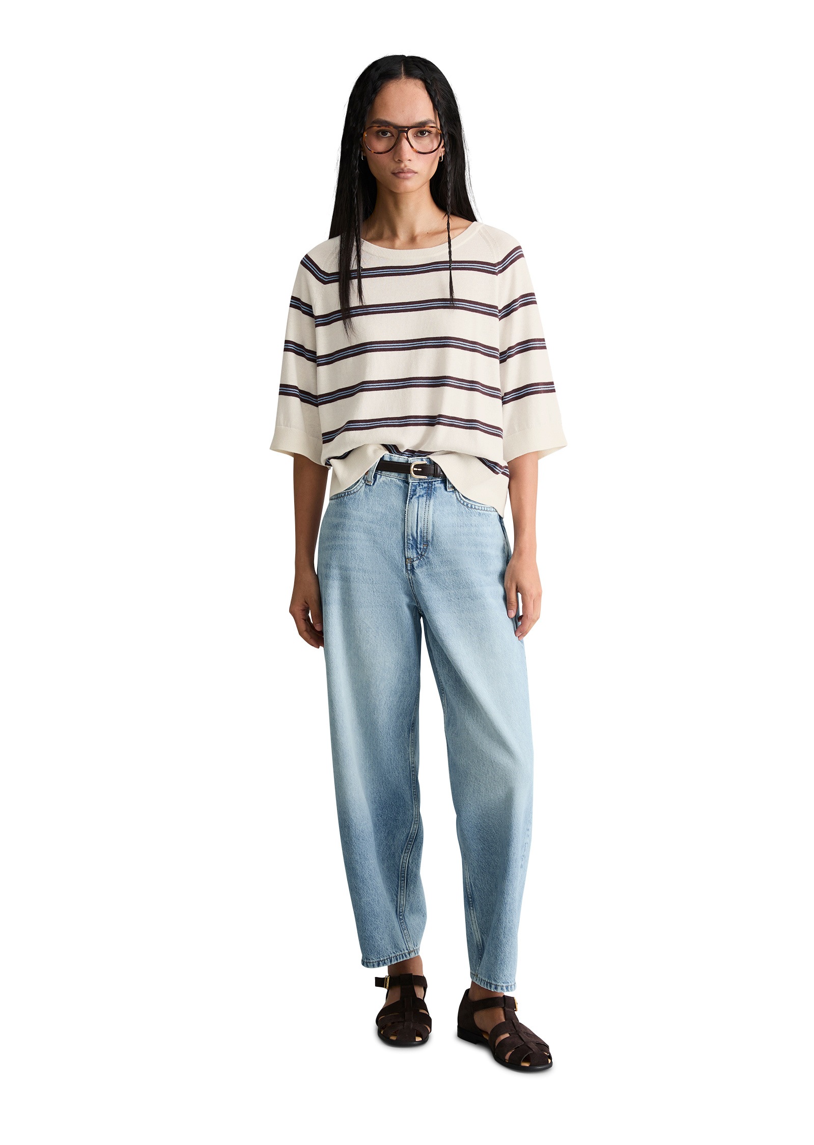 Marc O'Polo DENIM Strickpullover »aus weichem Organic-Cotton-Modal-Mix«