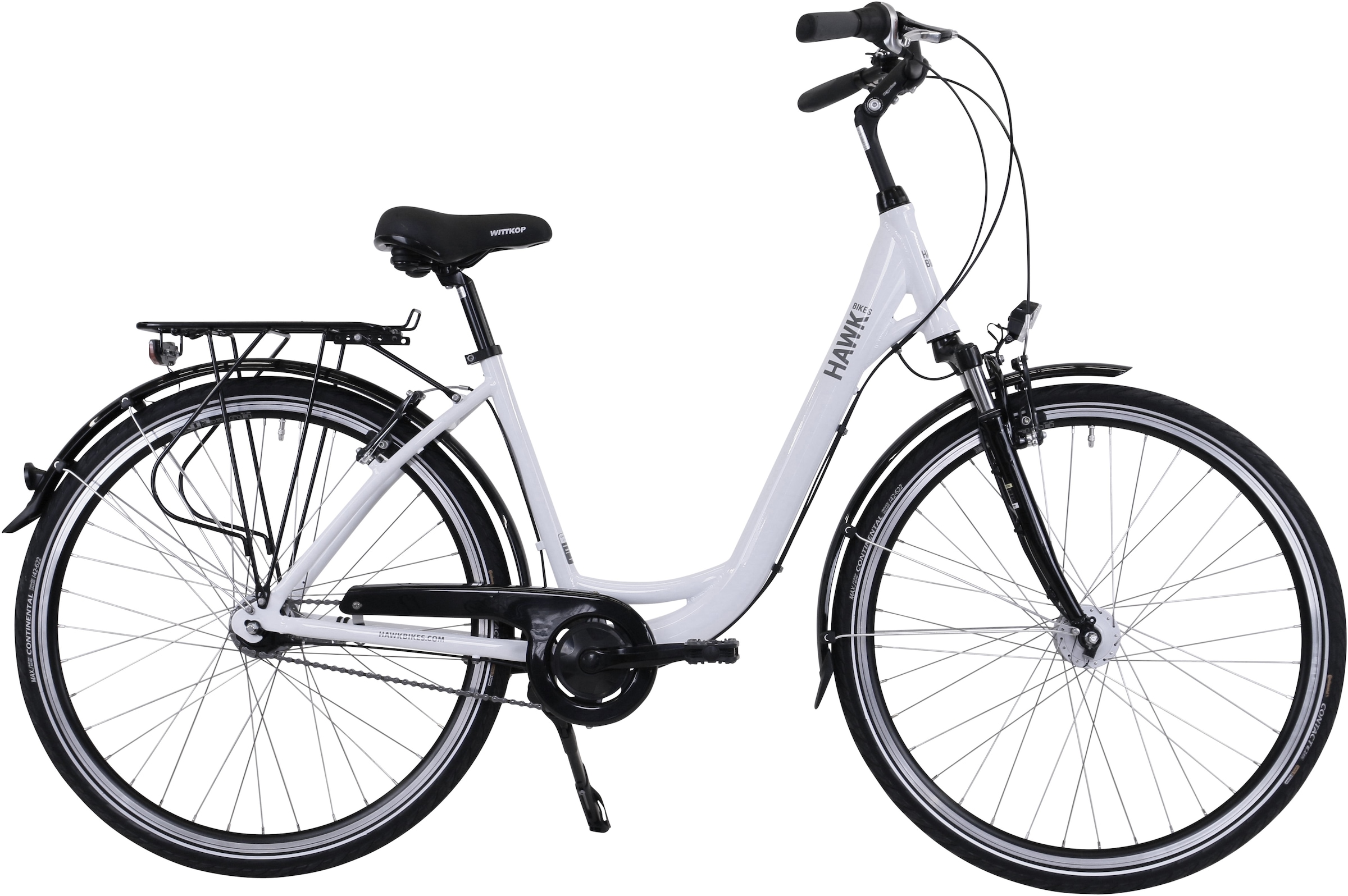 HAWK Bikes Dviratis »City Wave Deluxe White« 7 Ga...