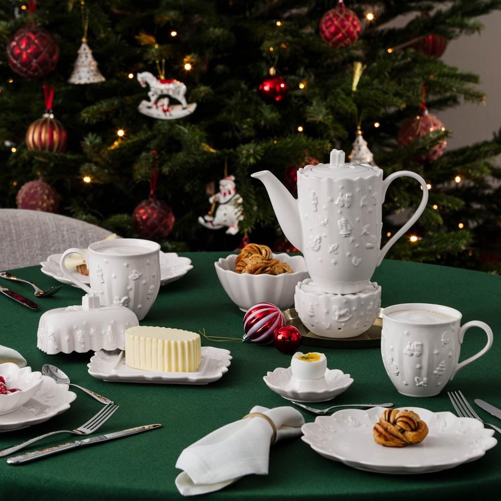Villeroy & Boch Butterdose »Butterdose Toy's Delight Royal Classic 18,6 x 15,5 cm weiß« Spülmaschinenfest, Mikrowellensicher