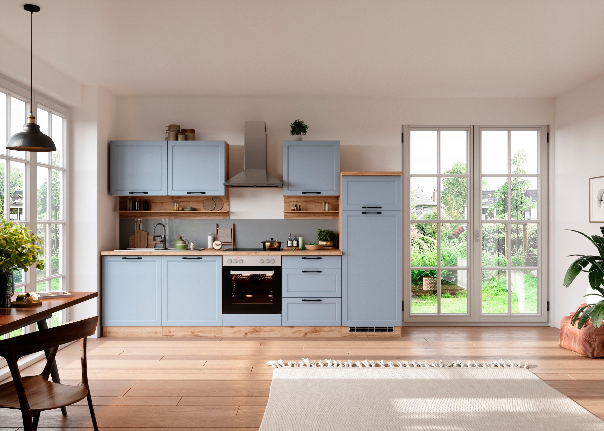 KOCHSTATION Küchenzeile "KS-Lana" 300 cm breit, wahlweise mit oder ohne E-G günstig online kaufen