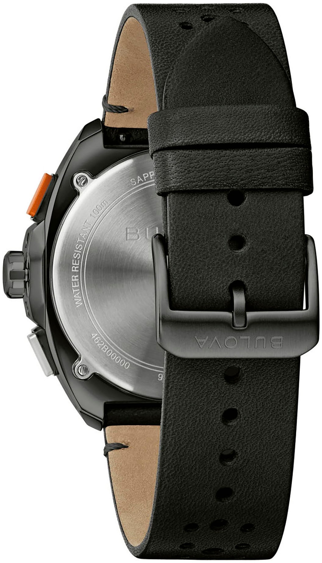 Bulova Chronograph »Racer«, Armbanduhr, Quarzuhr, Herrenuhr, Saphirglas, Lederarmband