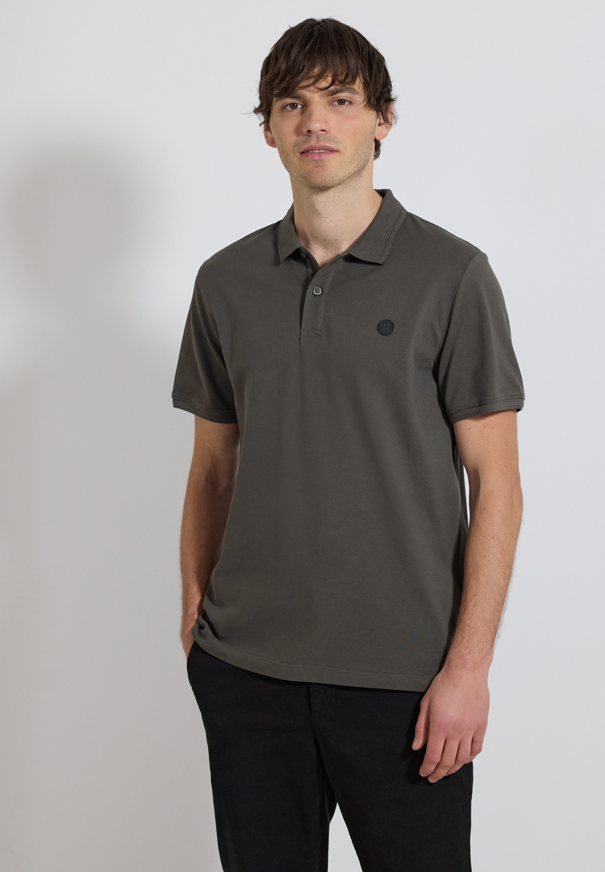 STREET ONE MEN Poloshirt aus Baumwolle mit Stretchante günstig online kaufen