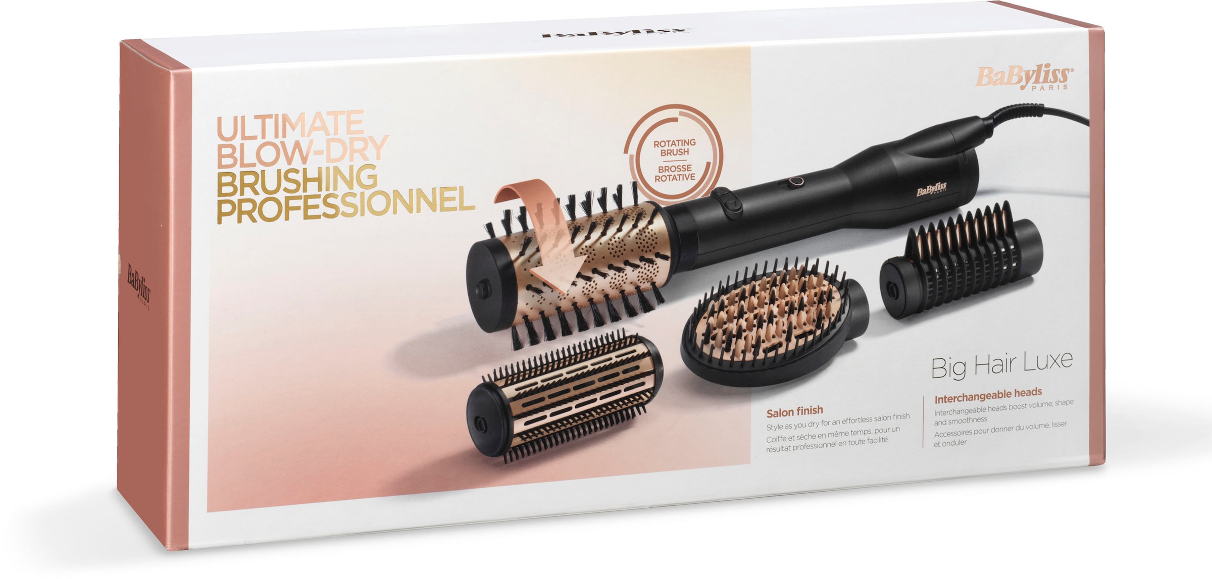 BaByliss Warmluftbürste »AS970E Big Hair Luxe«, 4 Aufsätze}, rotierender  Heißluftstyler mit 4 Aufsätzen online bestellen | BAUR