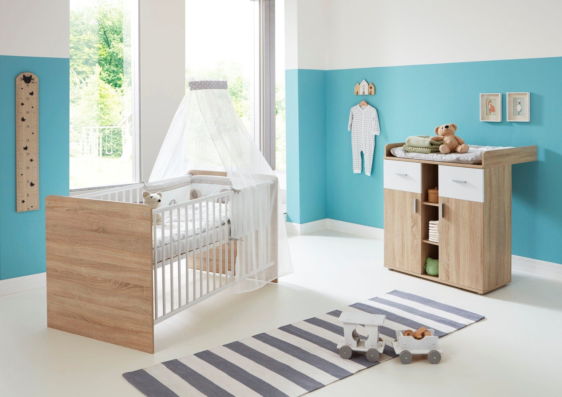 kaufen Babymöbel-Set Wickelkommode), + (Set, Möbel »Maxim«, St., Bett 2 BMG Wickelkommode Bett | BAUR +