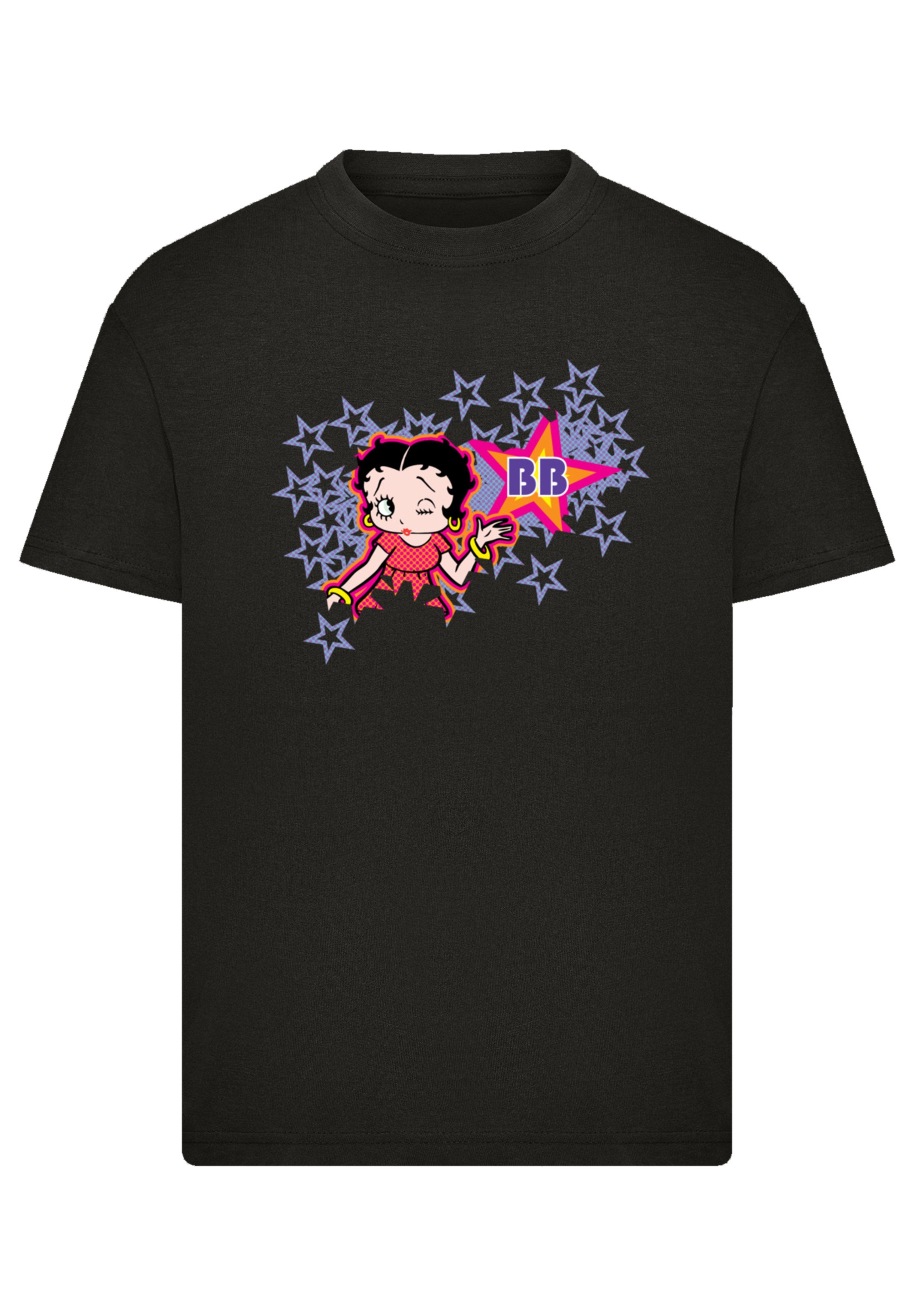 F4NT4STIC T-Shirt »Betty Boop Purple Stars And Dots« Premium Qualität