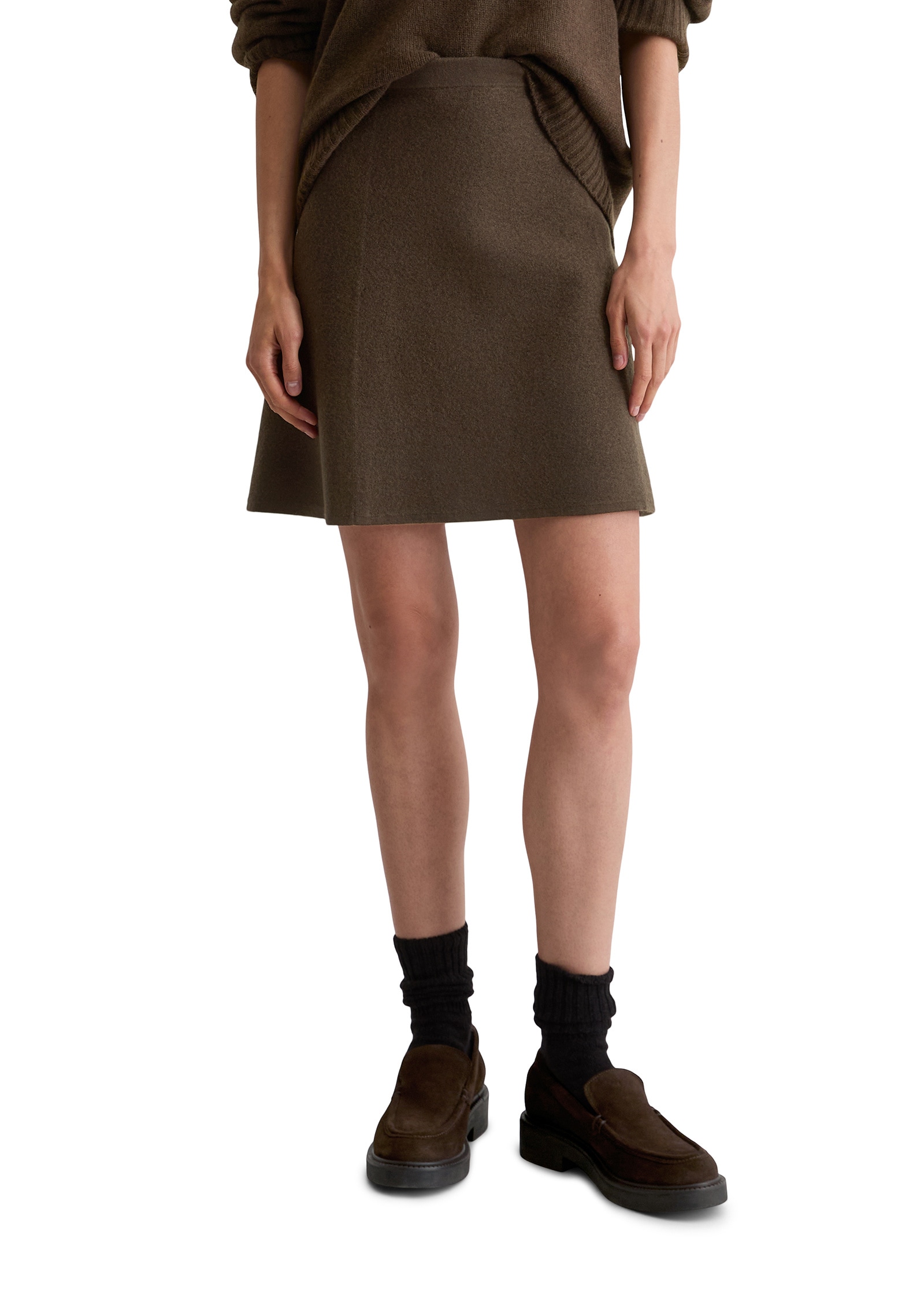 Marc OPolo Strickrock "aus Boiled Wool" günstig online kaufen