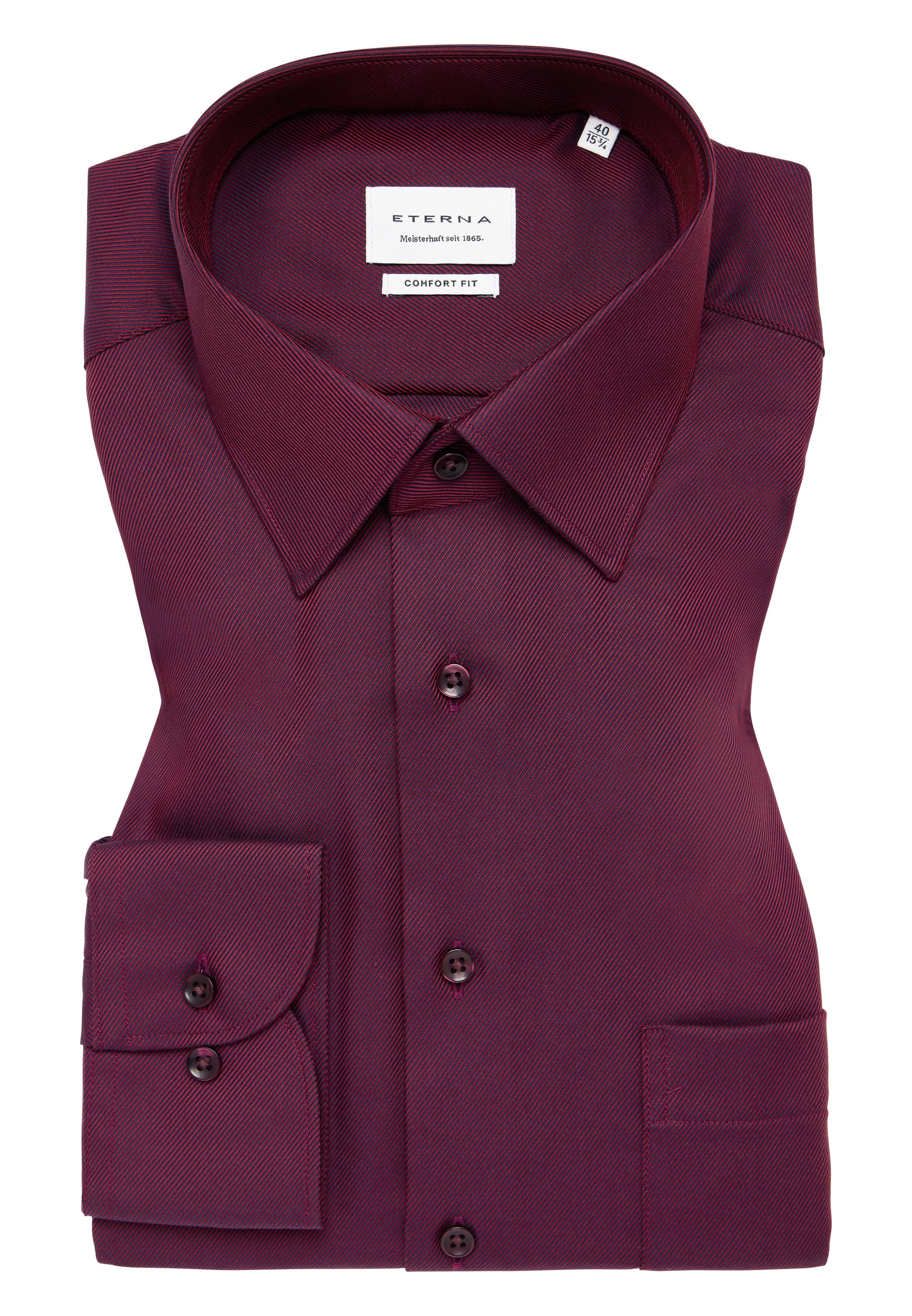Eterna Langarmhemd »COMFORT FIT« NON IRON (bügelfrei)