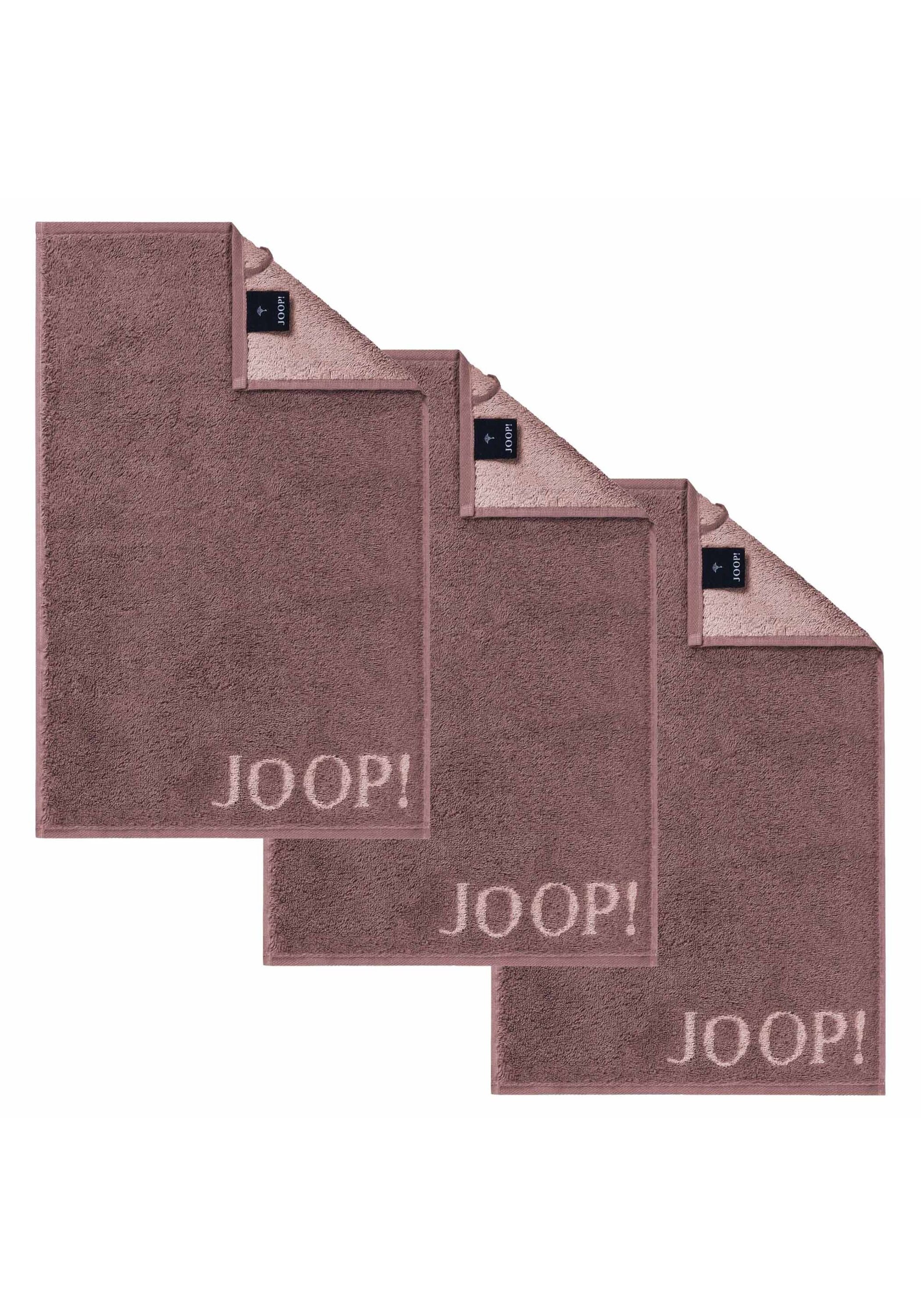 Gästehandtuch JOOP, B:30cmmauve, Obermaterial: 100% Baumwolle CO., Handtücher, "Gästetuch J Joop Contour 3er Pack"