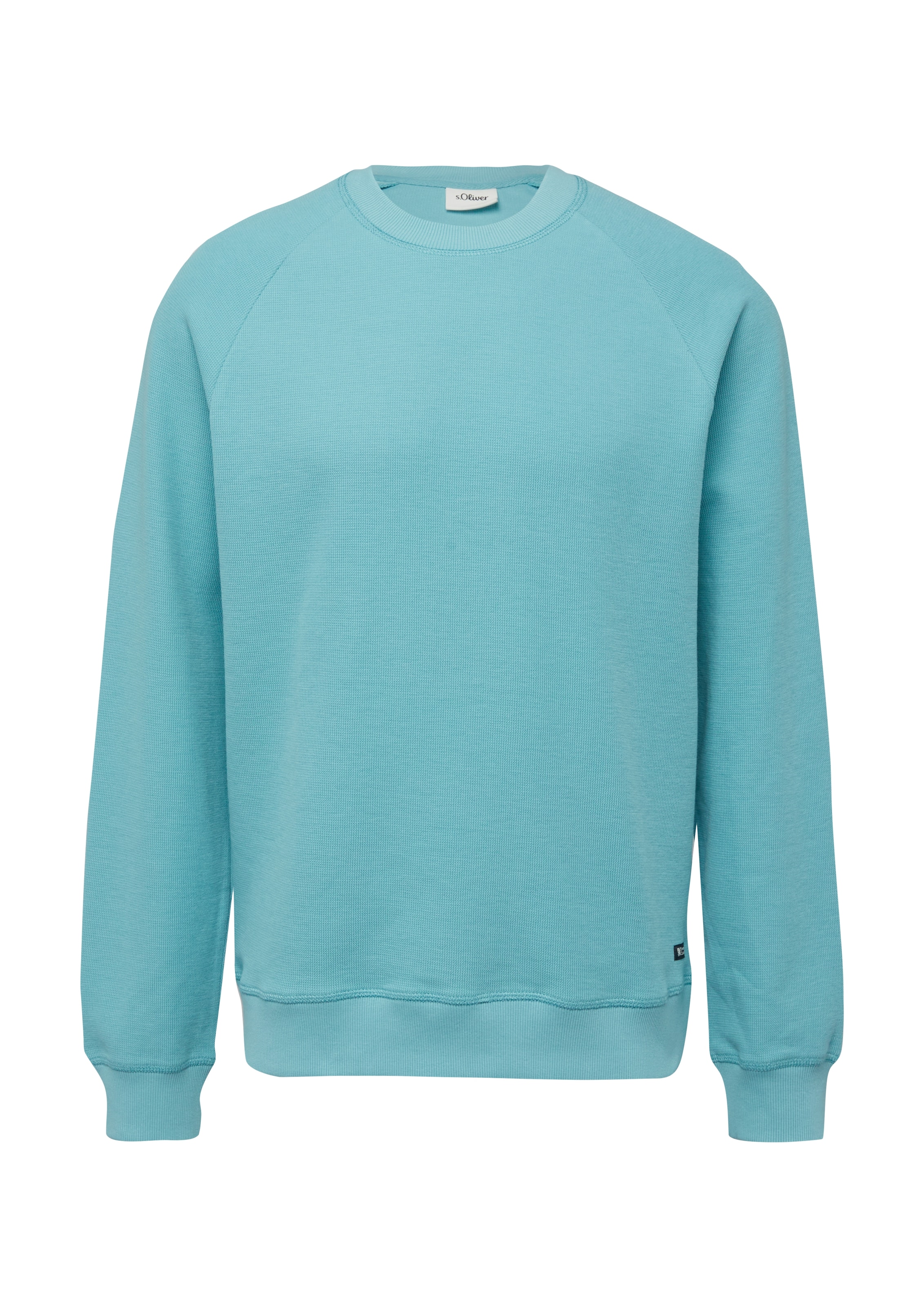 s.Oliver Sweatshirt , unifarben, aus reiner Baumwolle
