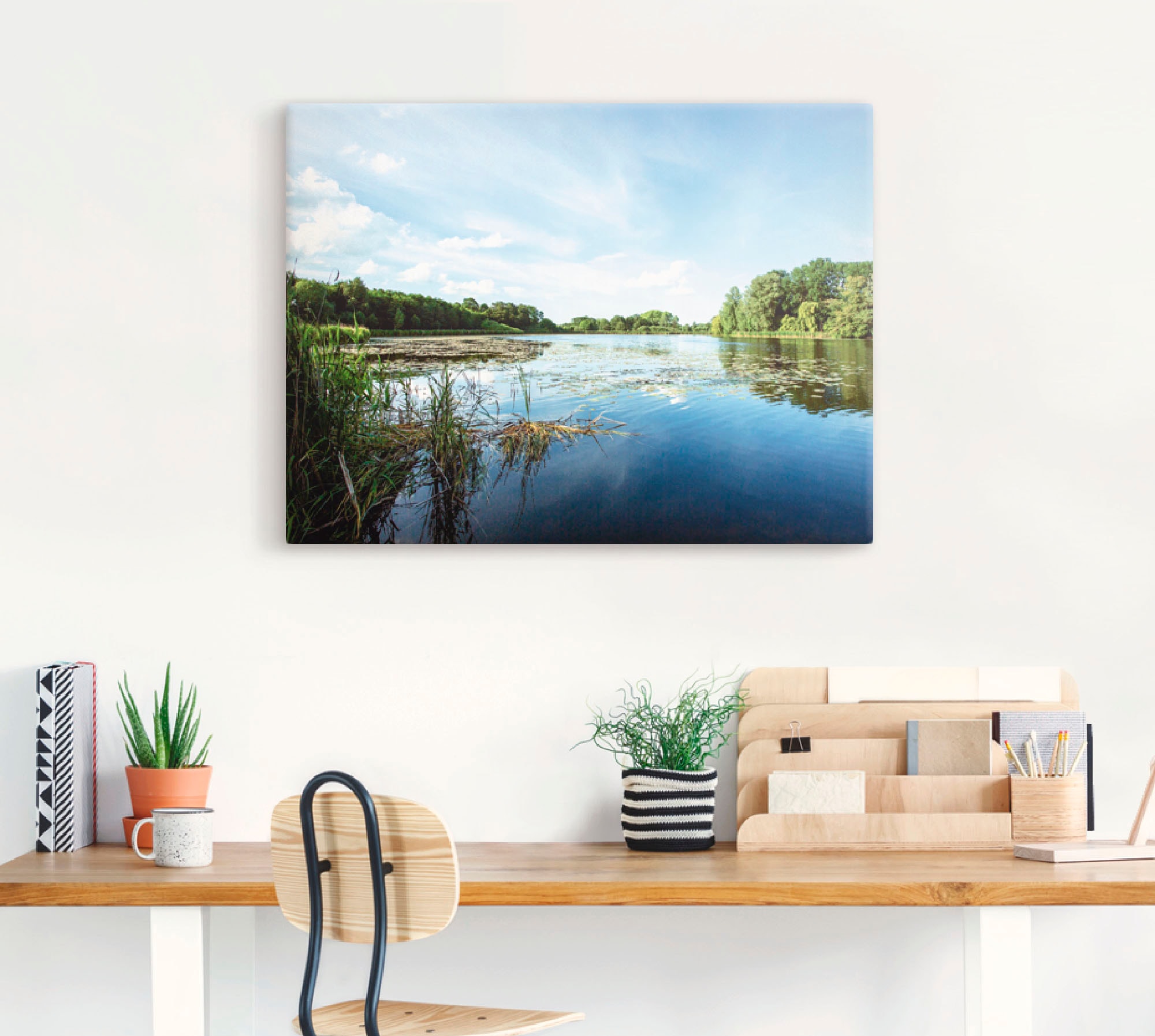 Artland Wandbild »Idylle pur«, Gewässer, (1 St.), als Leinwandbild, Poster, Wandaufkleber in verschied. Größen
