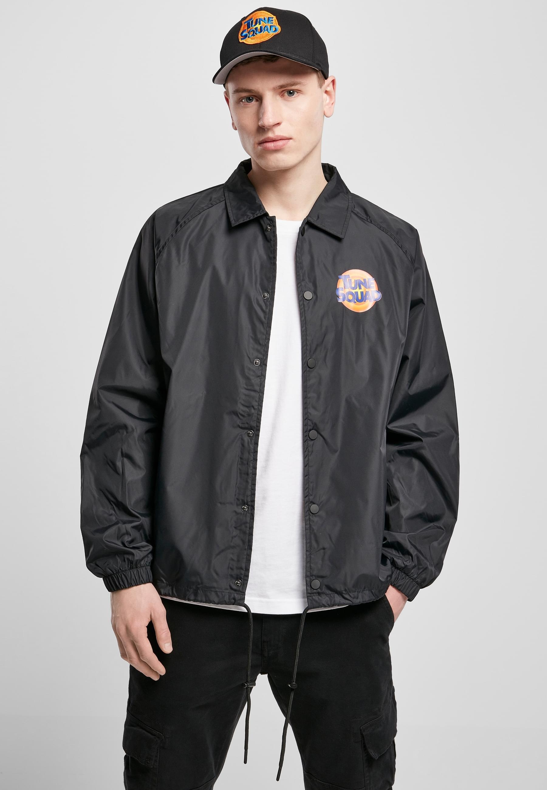 MisterTee Allwetterjacke »MisterTee Herren Space Jam Tune Squad Logo Coach Jacket«, (1 St.), ohne Kapuze