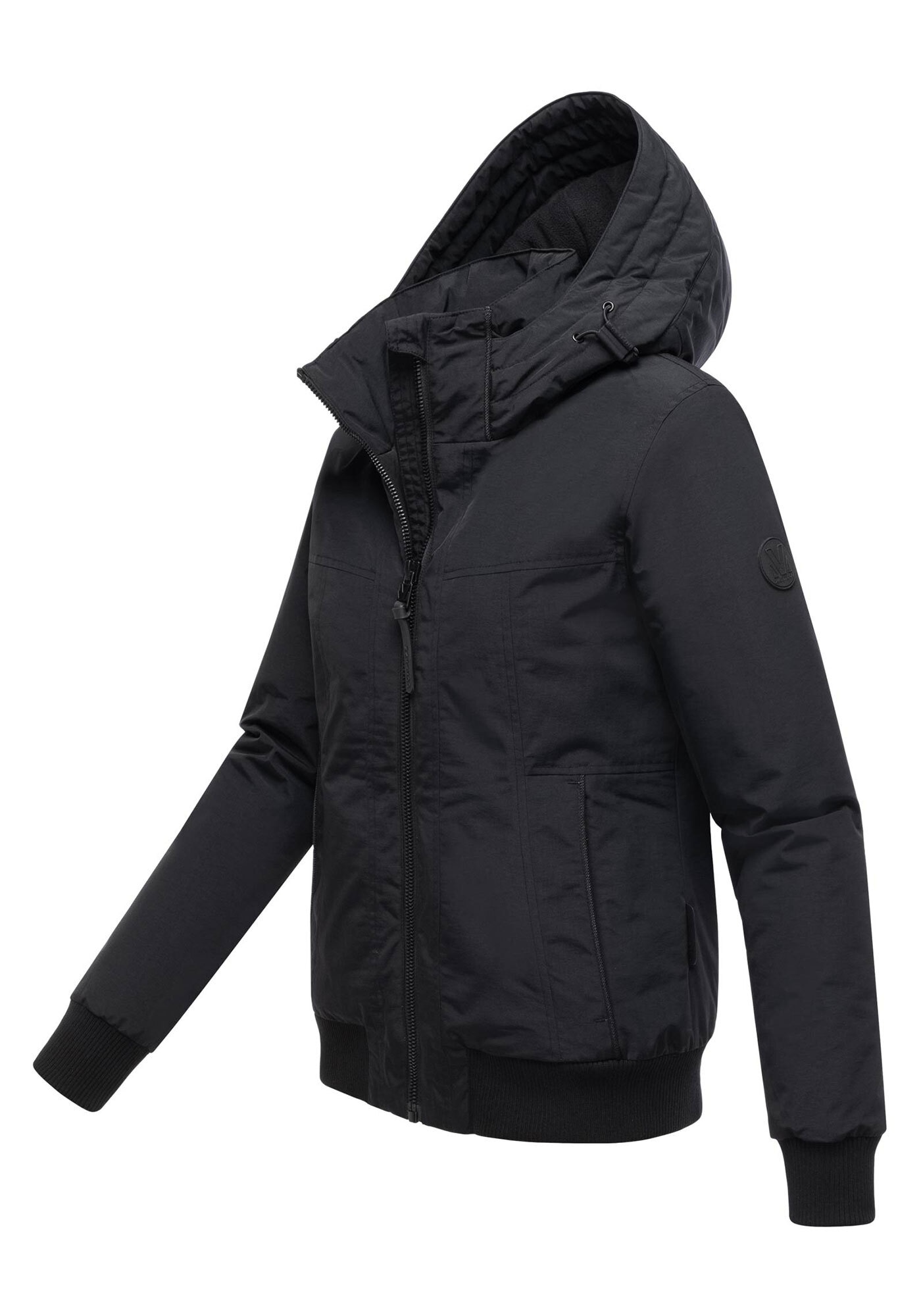 Marikoo Winterjacke »Mooni 16« Gefütterte Übergangsjacke mit Kapuze und Kordelzug