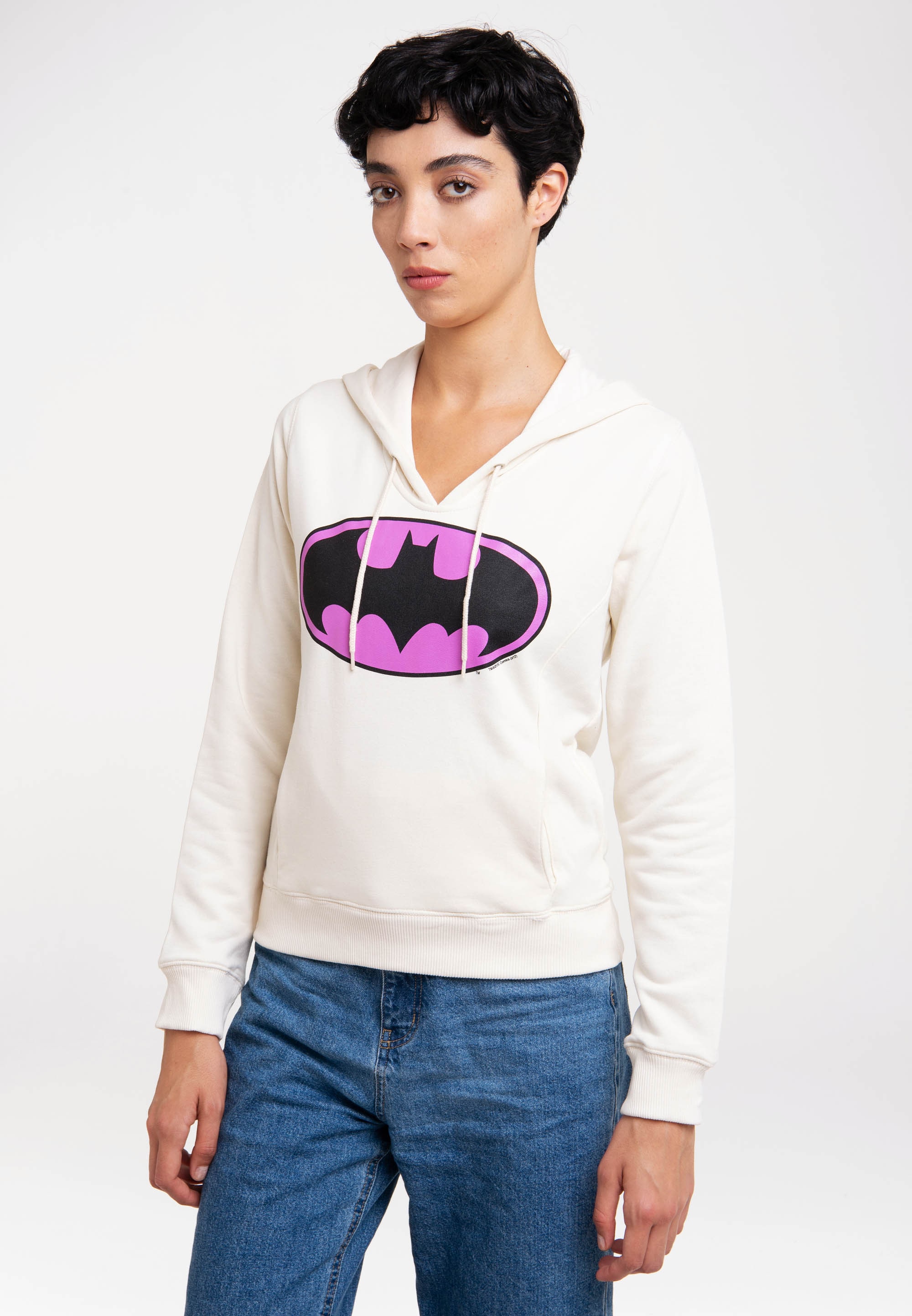 LOGOSHIRT Kapuzensweatshirt »Batman-Logo«, mit lizenziertem Print