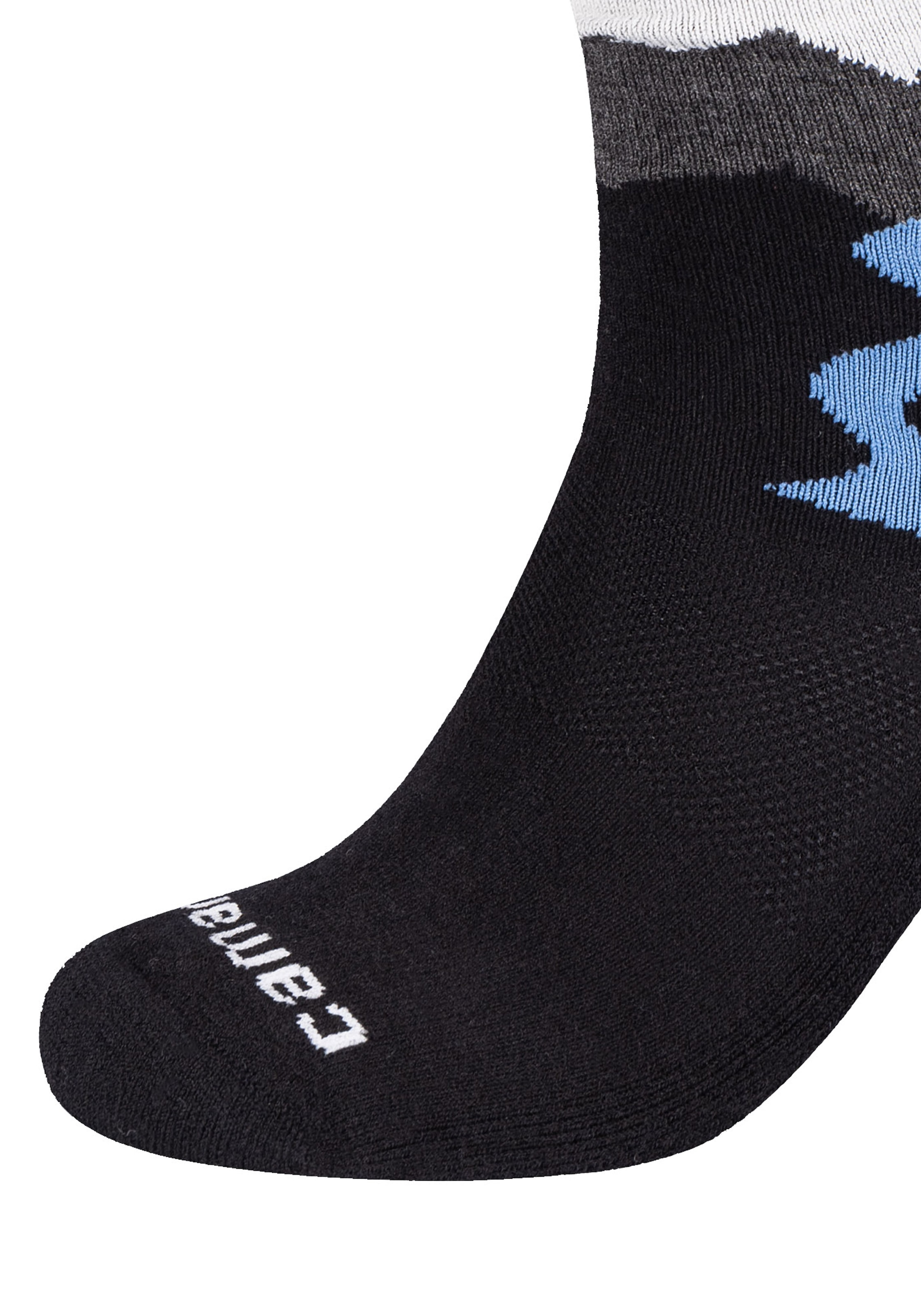 Camano Socken »function« verstärkt an Ferse und Spitze, Merino-Wollanteil, weiche Zehennaht