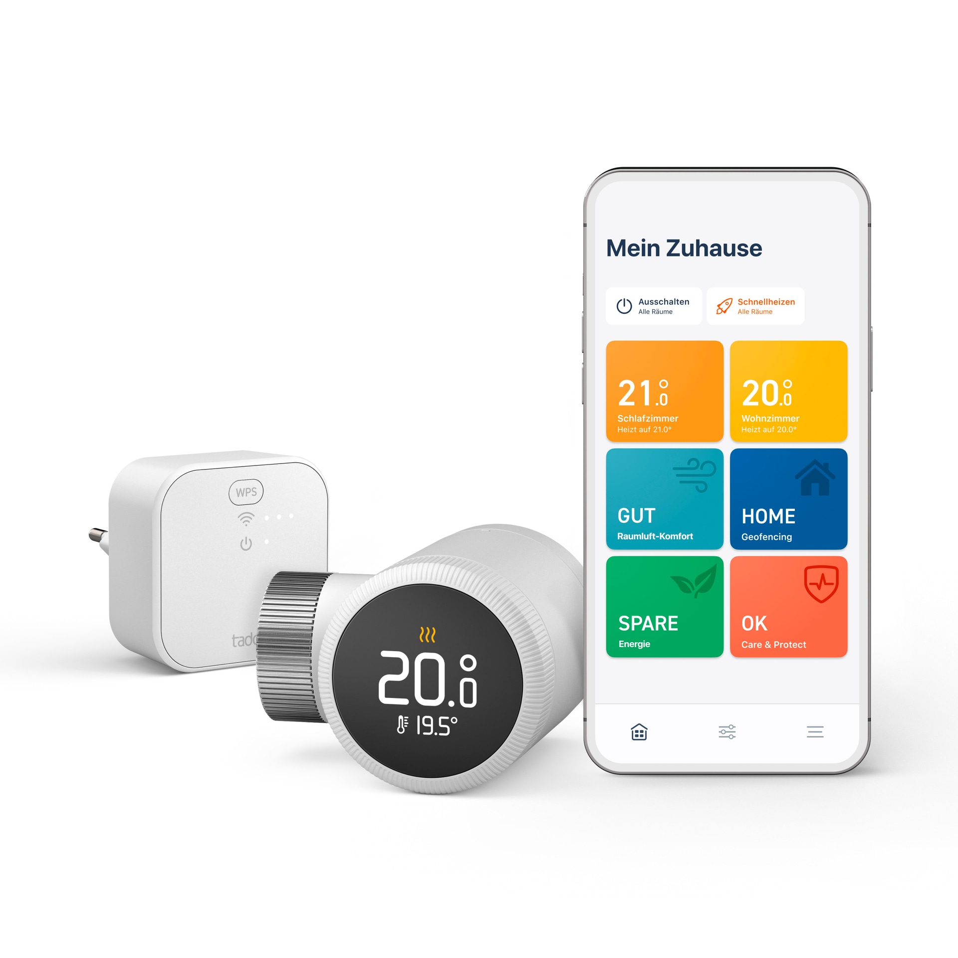 Tado Heizkörperthermostat »Starter Kit - Smartes Heizkörperthermostat X + Bridge«