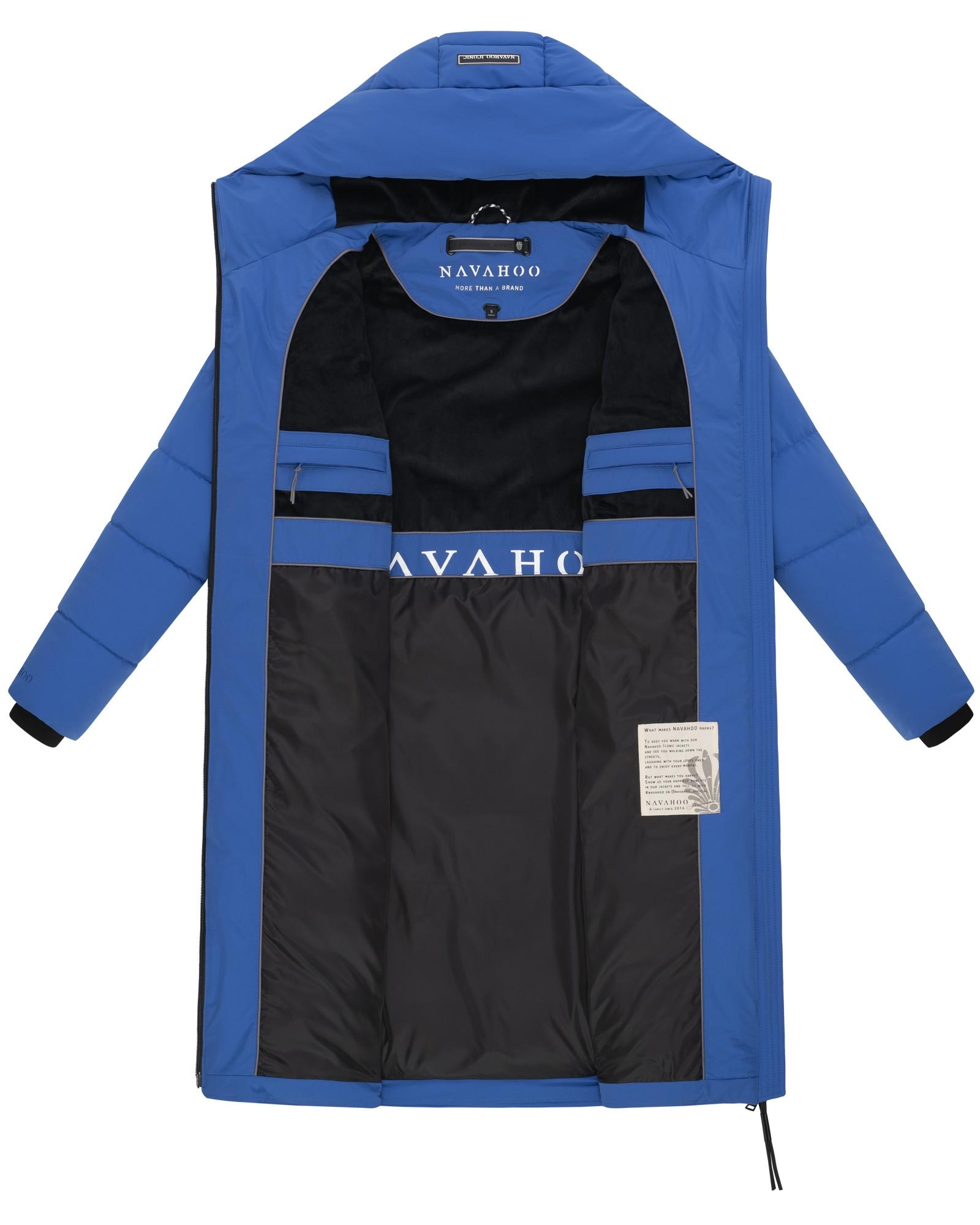 Navahoo Steppmantel »Schokokuss XIV«, Warmer Damen gesteppter Wintermantel mit Kapuze