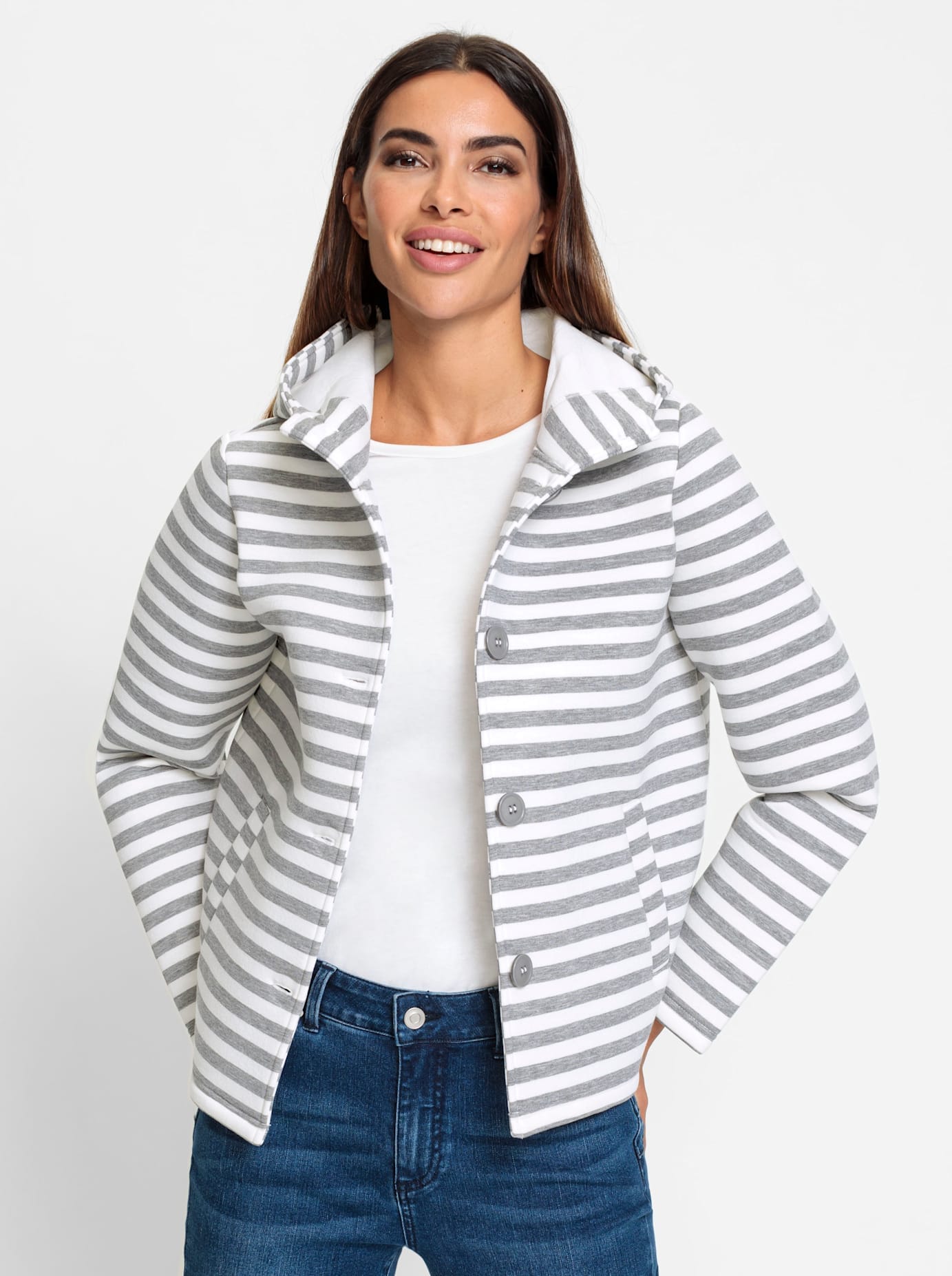 heine Shirtjacke »Sweatjacke«, (1 tlg.)