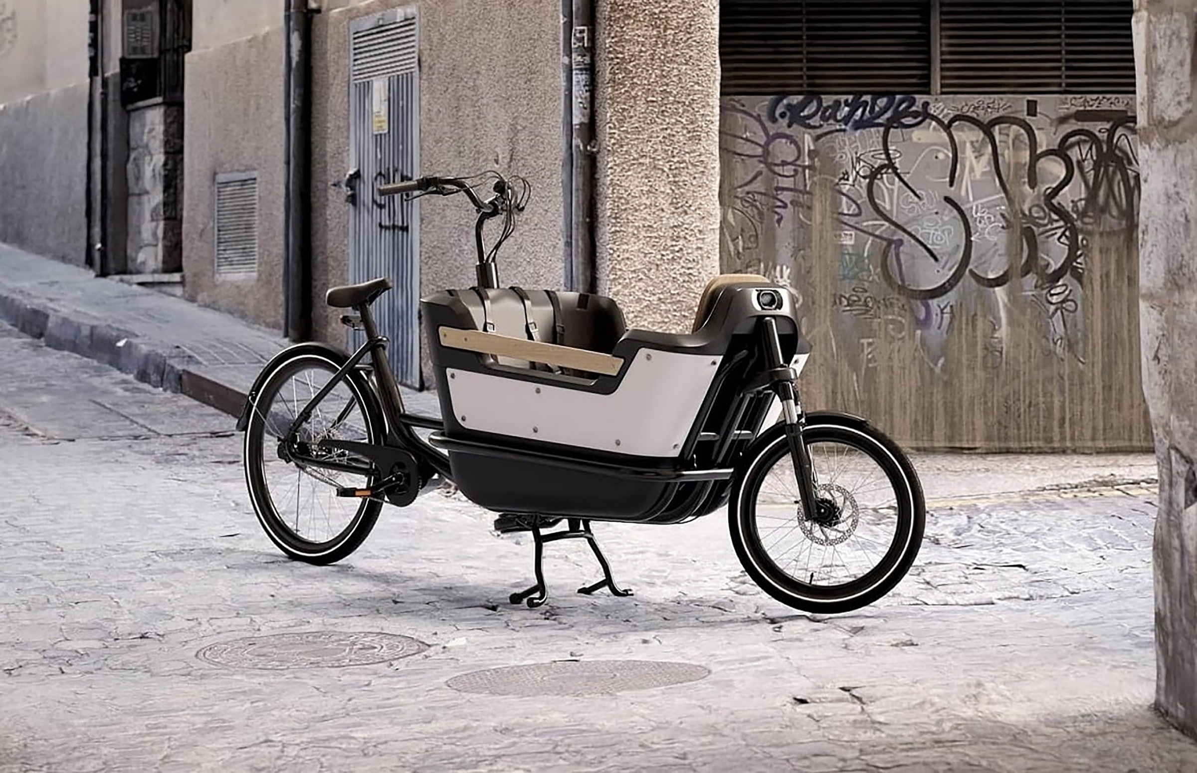 Royal Cargo Bikes »Cargo 2W Premium Plus Long 17,5Ah / 630 Wh 20 / 26 Zoll weiß« 0 Gang ENVIOLO NuVinci Schaltwerk Nabenschaltung Mittelmotor 250 W