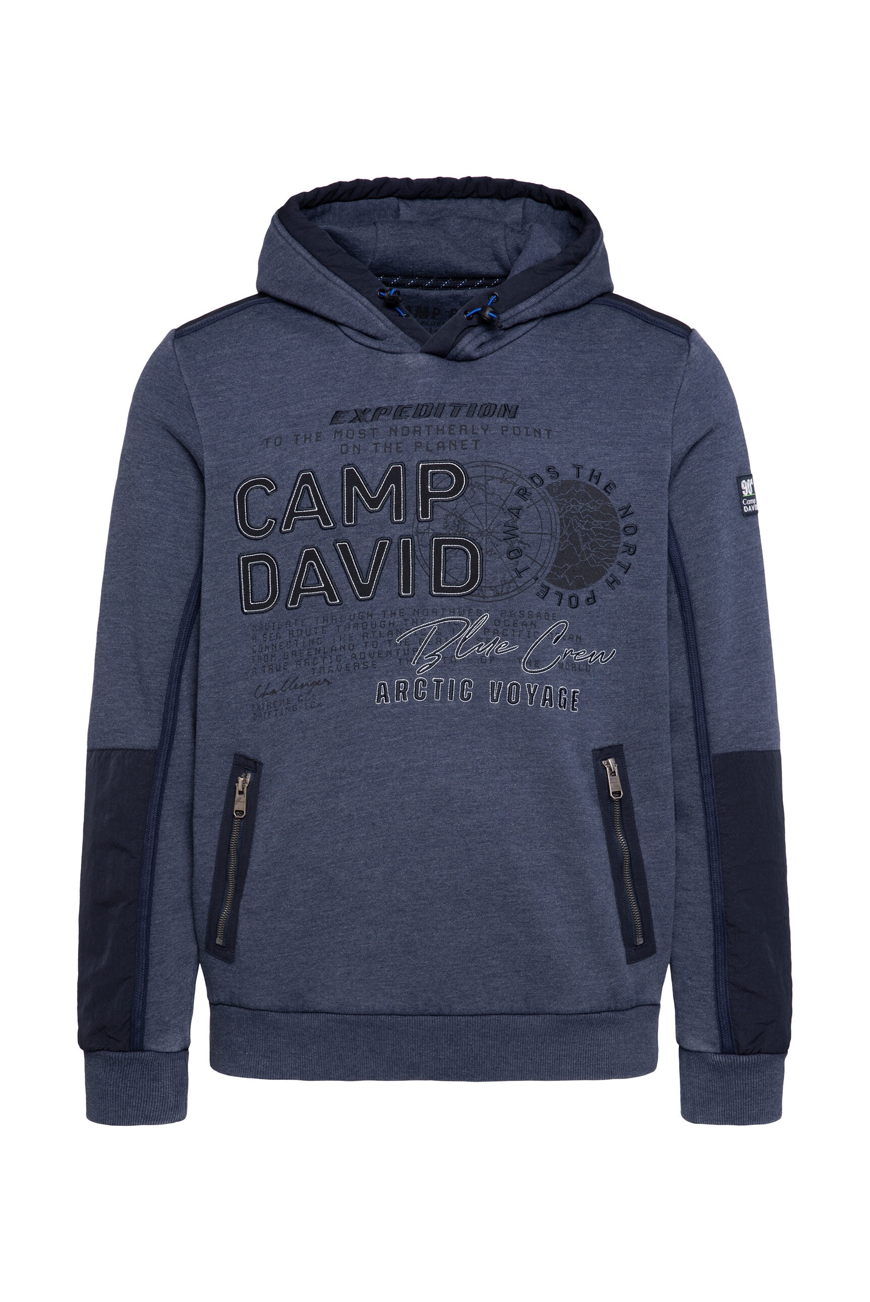 CAMP DAVID Kapuzensweatshirt, mit Reißverschluss-Taschen